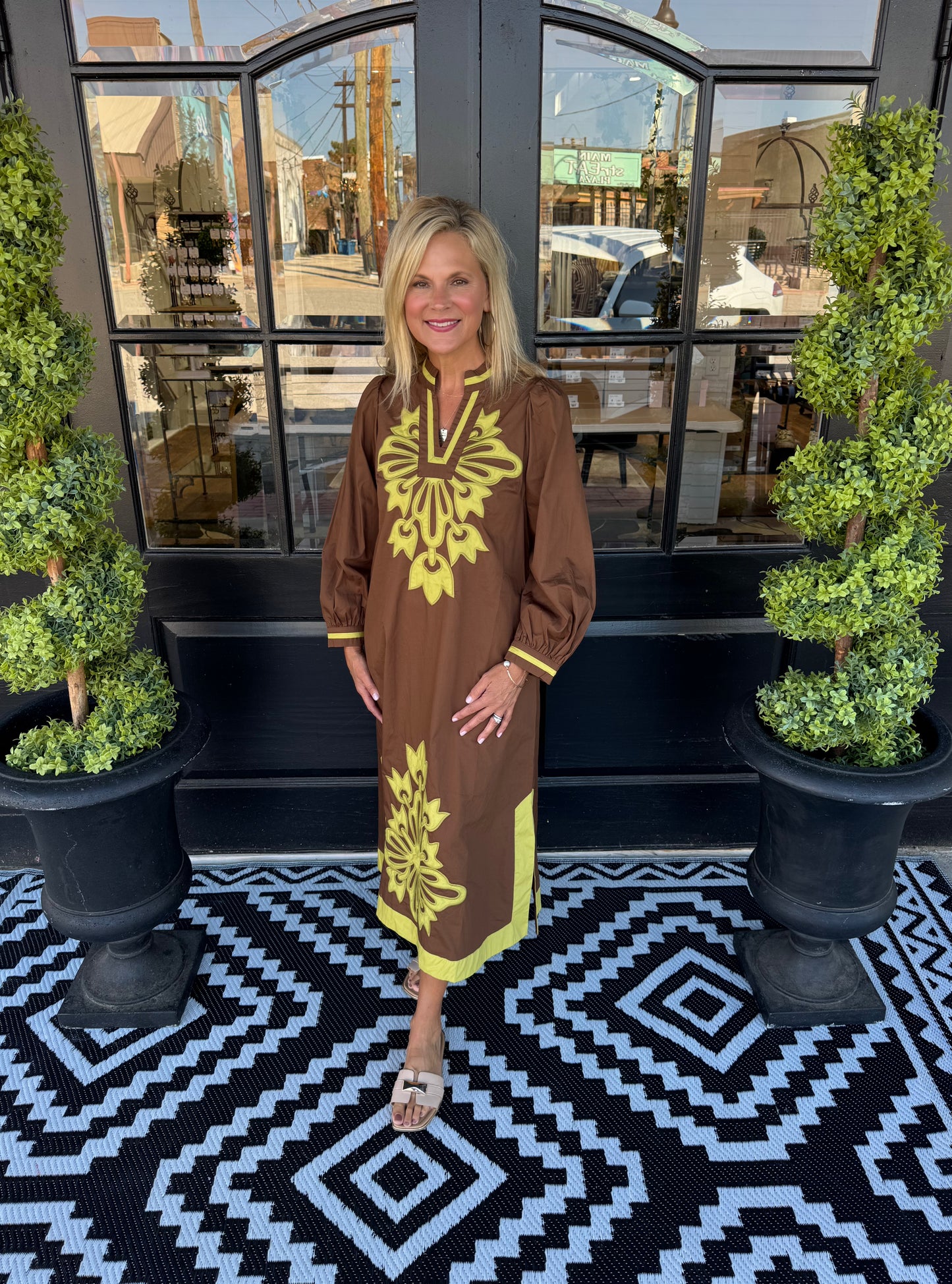 Sage Dress - Brown