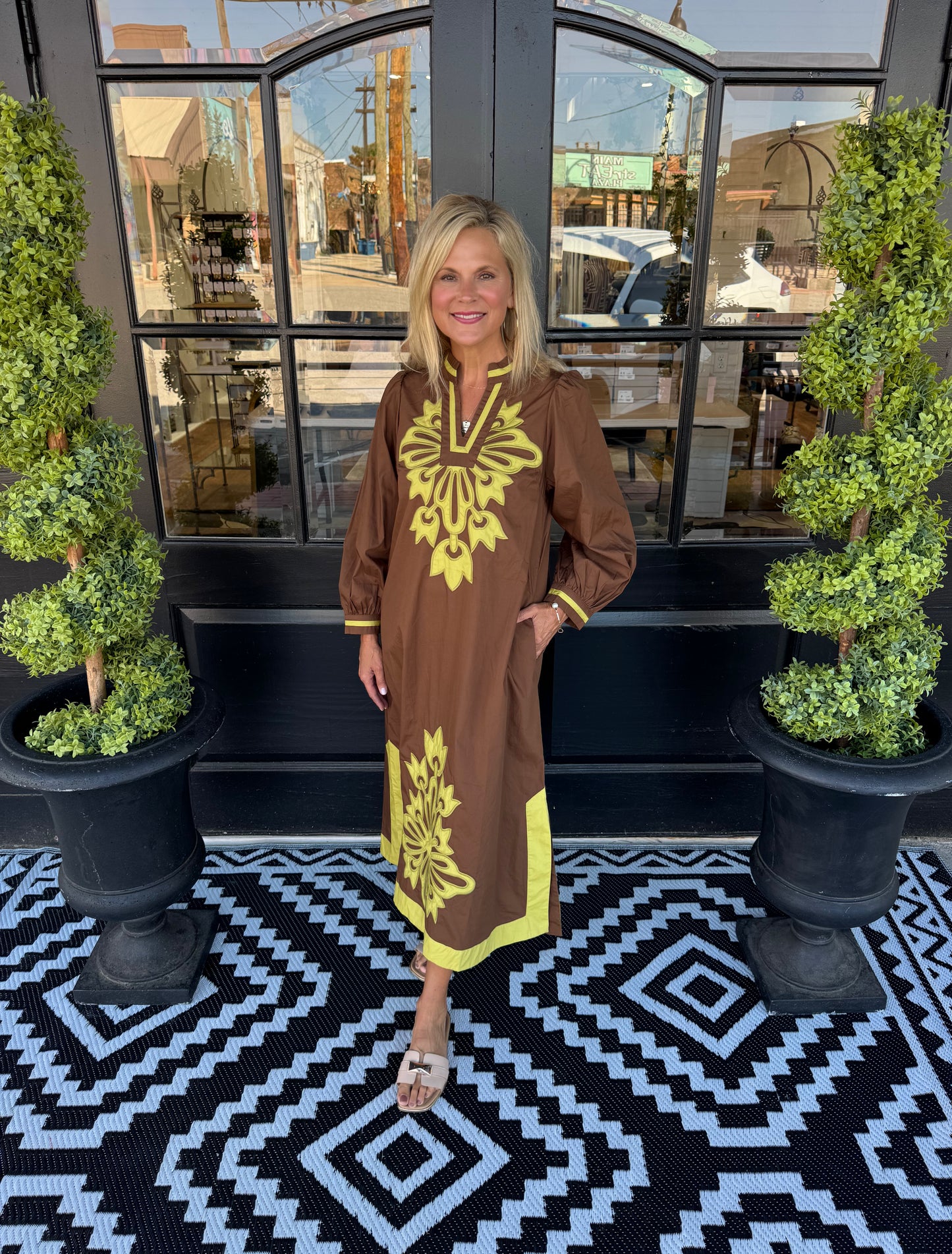 Sage Dress - Brown
