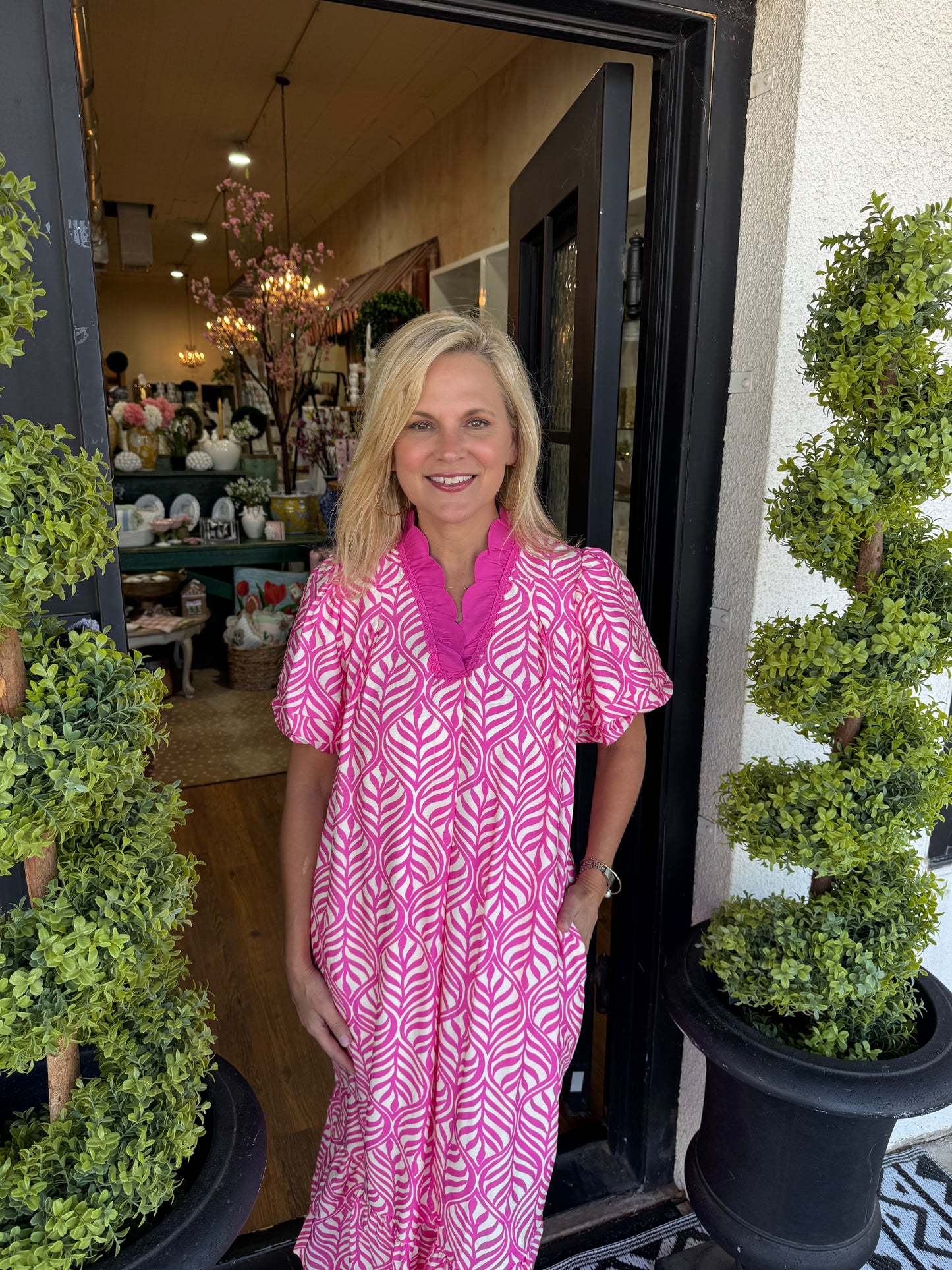 Lydia Dress - Peony