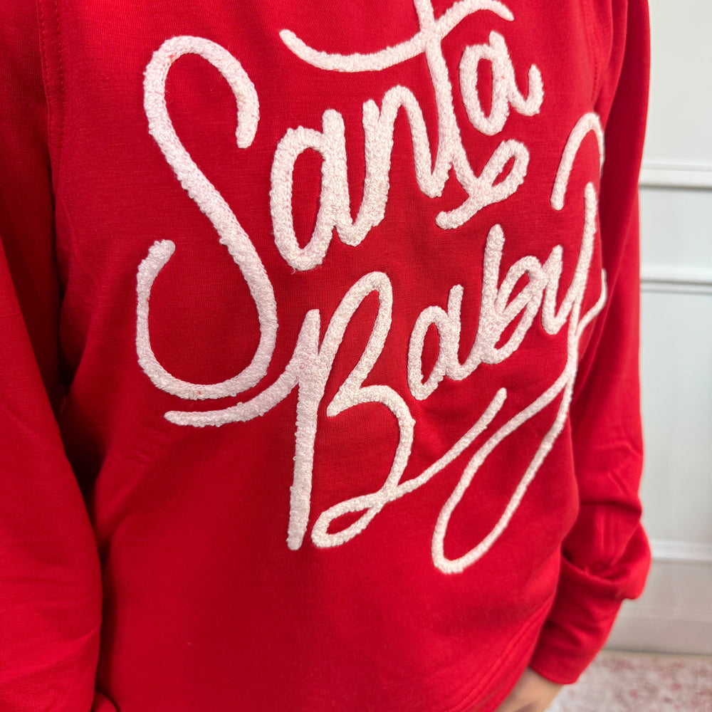 Kelly Sweatshirt Santa Baby - Red