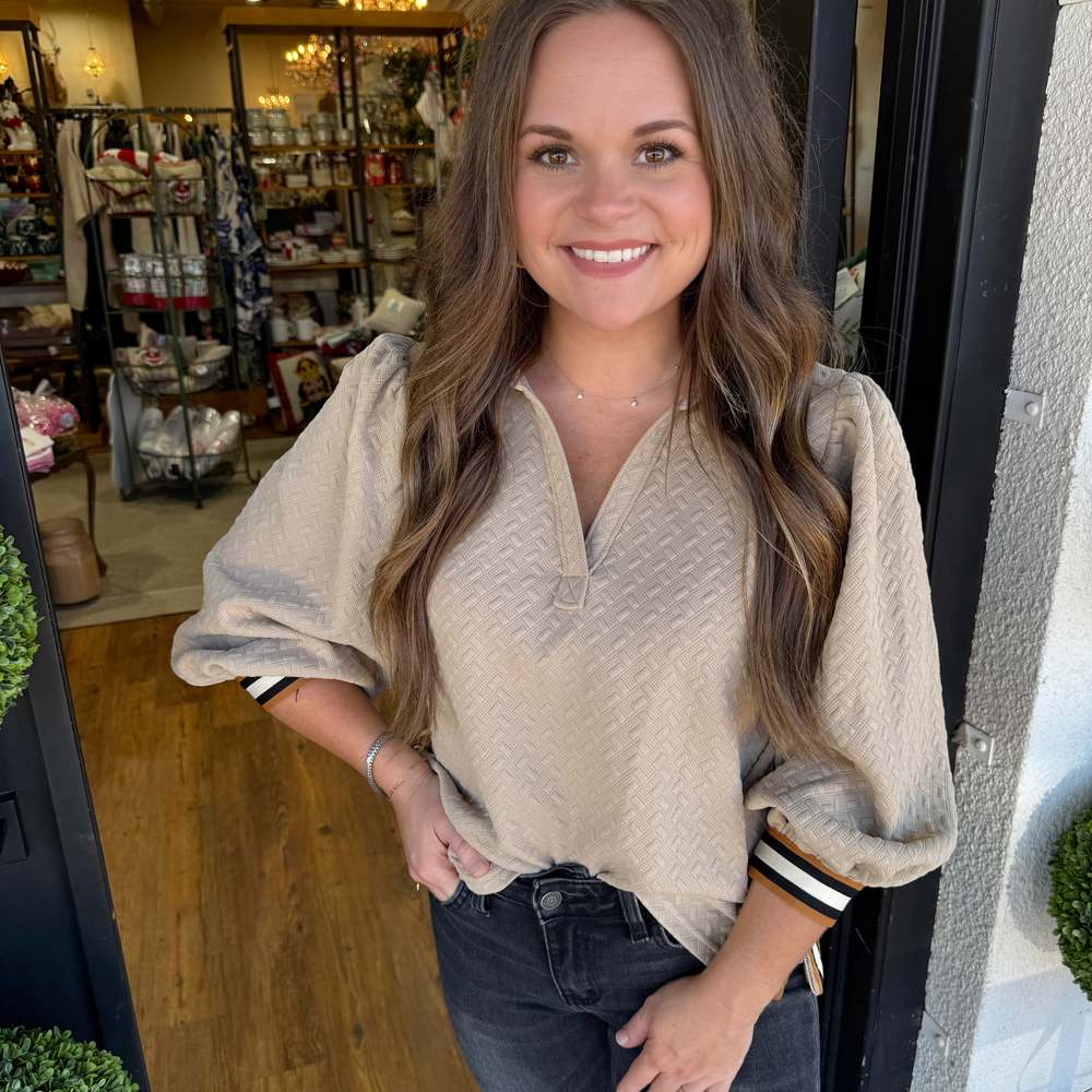 Alondra Top- Taupe