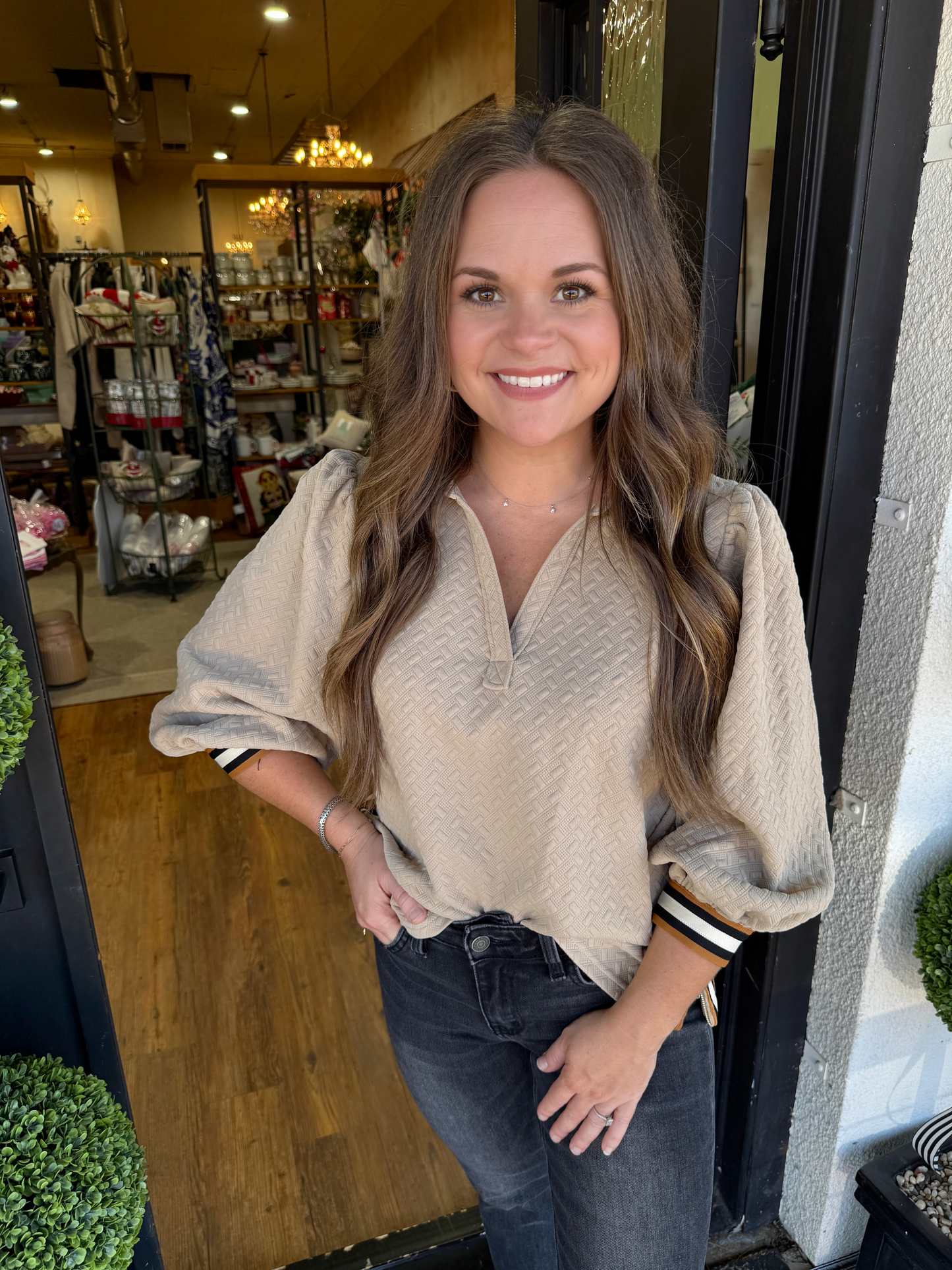 Alondra Top- Taupe