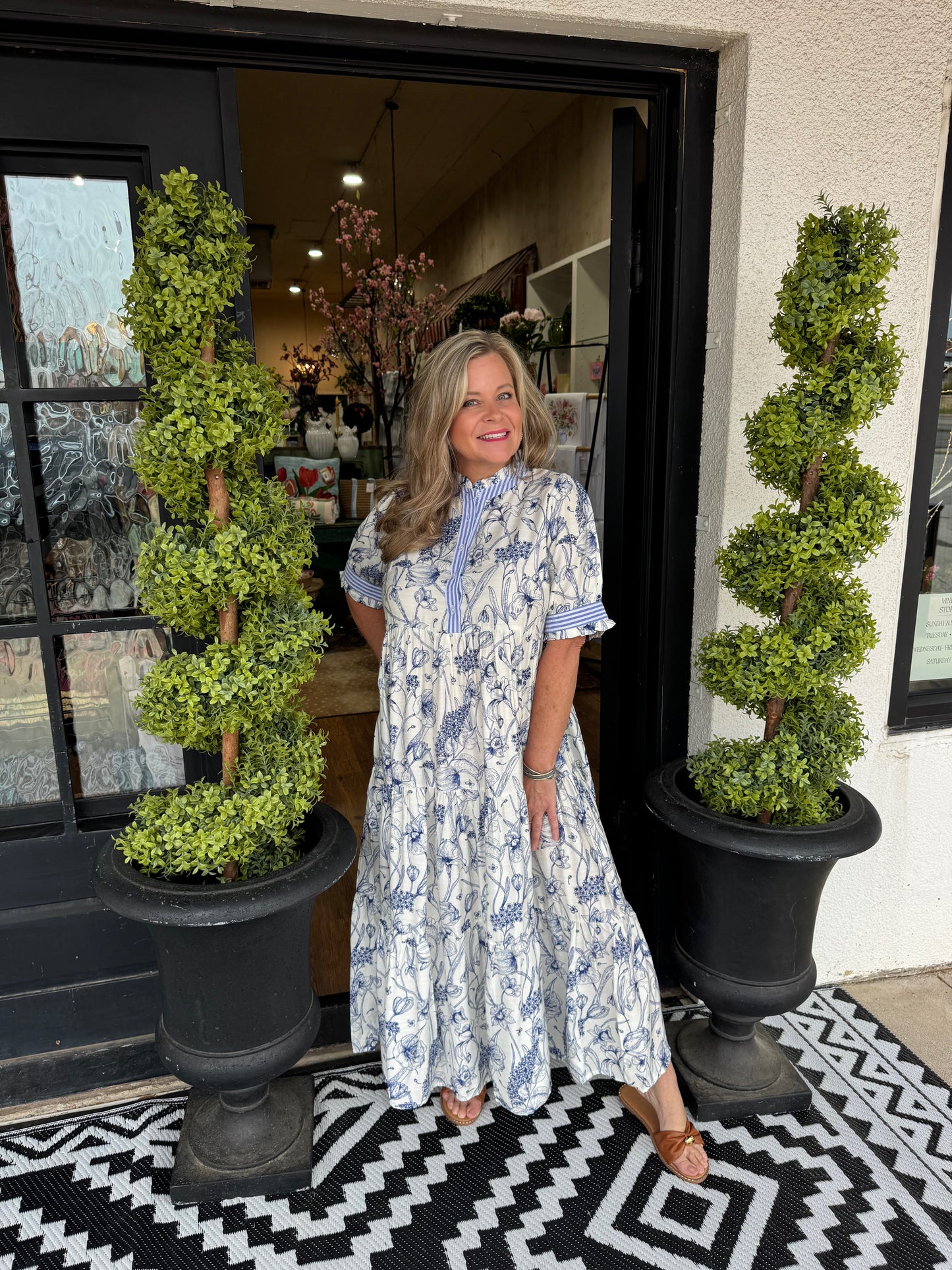 Angelina Dress - Blue