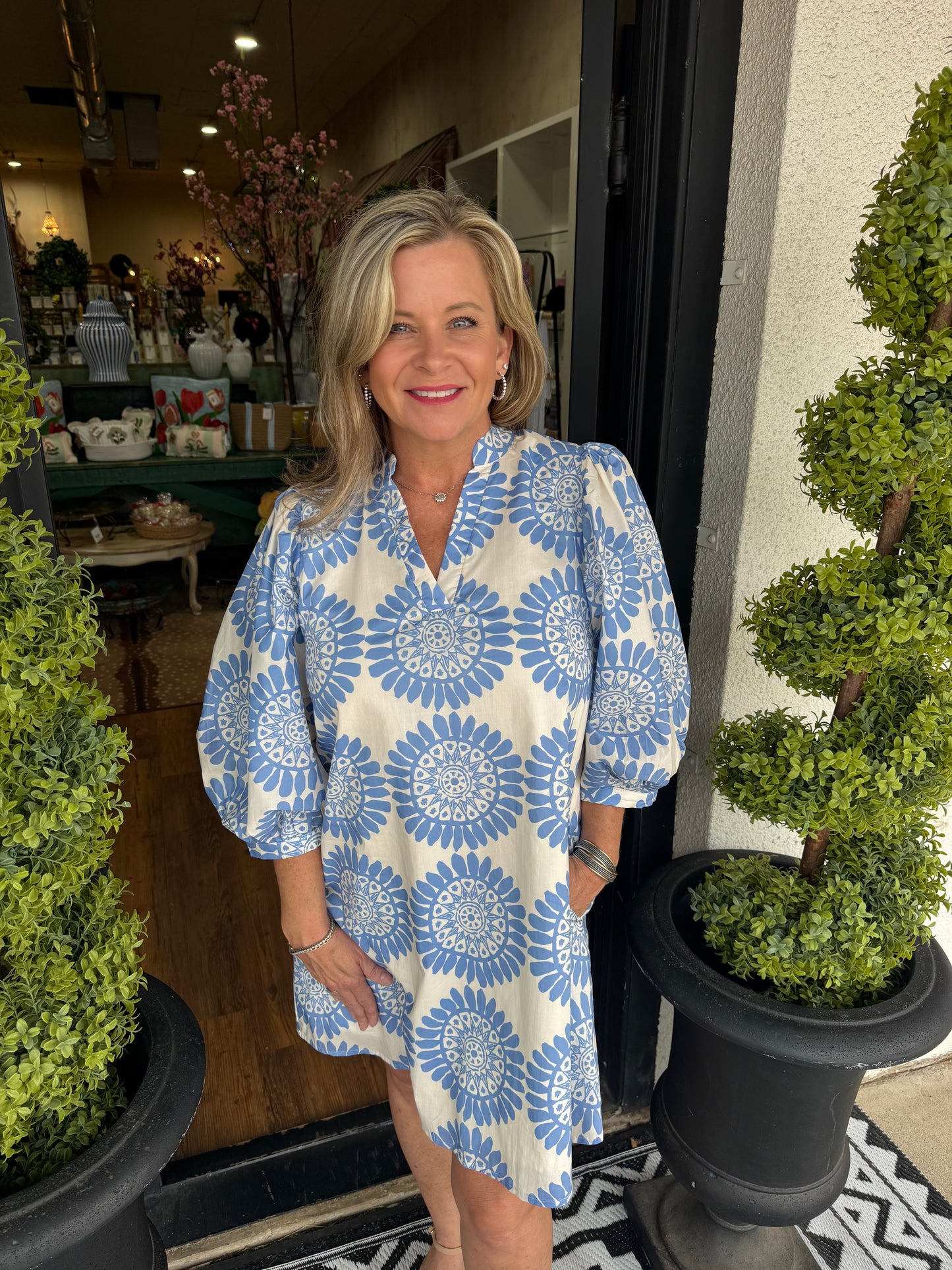 Layla Dress - Blue