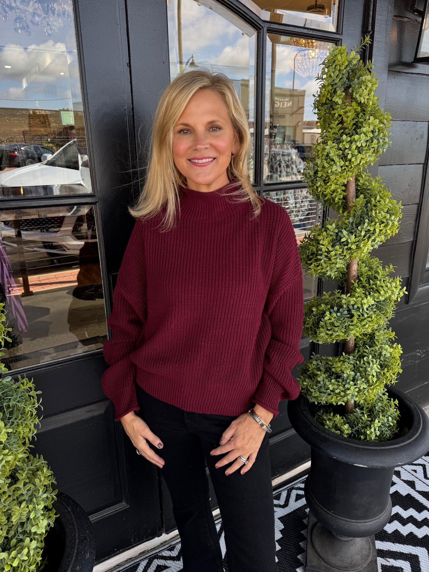 Shandee Sweater - Burgundy