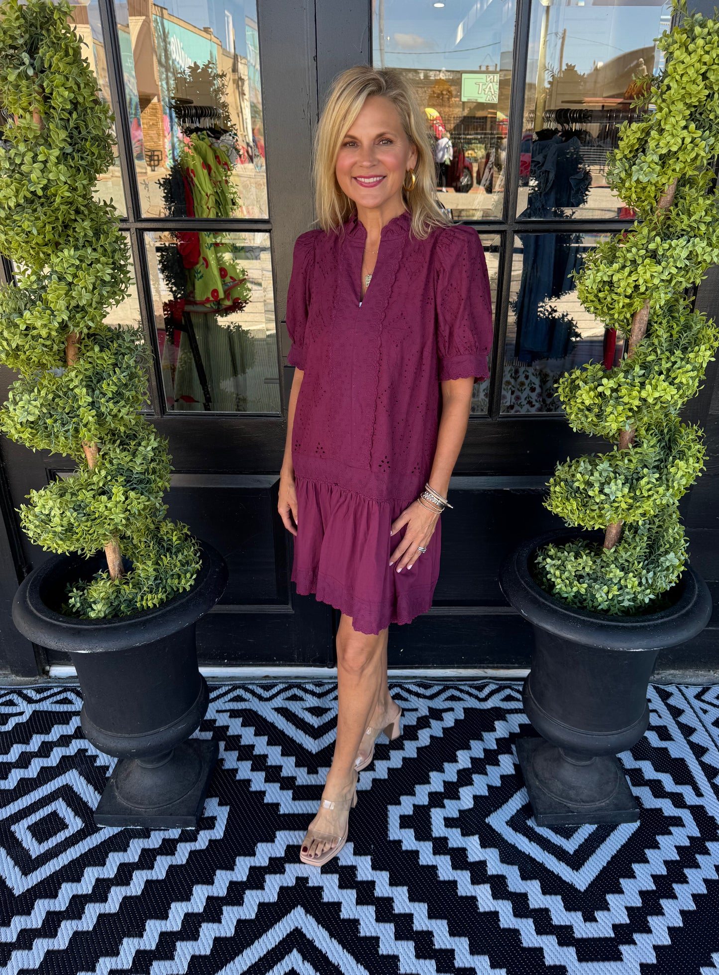 Greer Dress - Wine