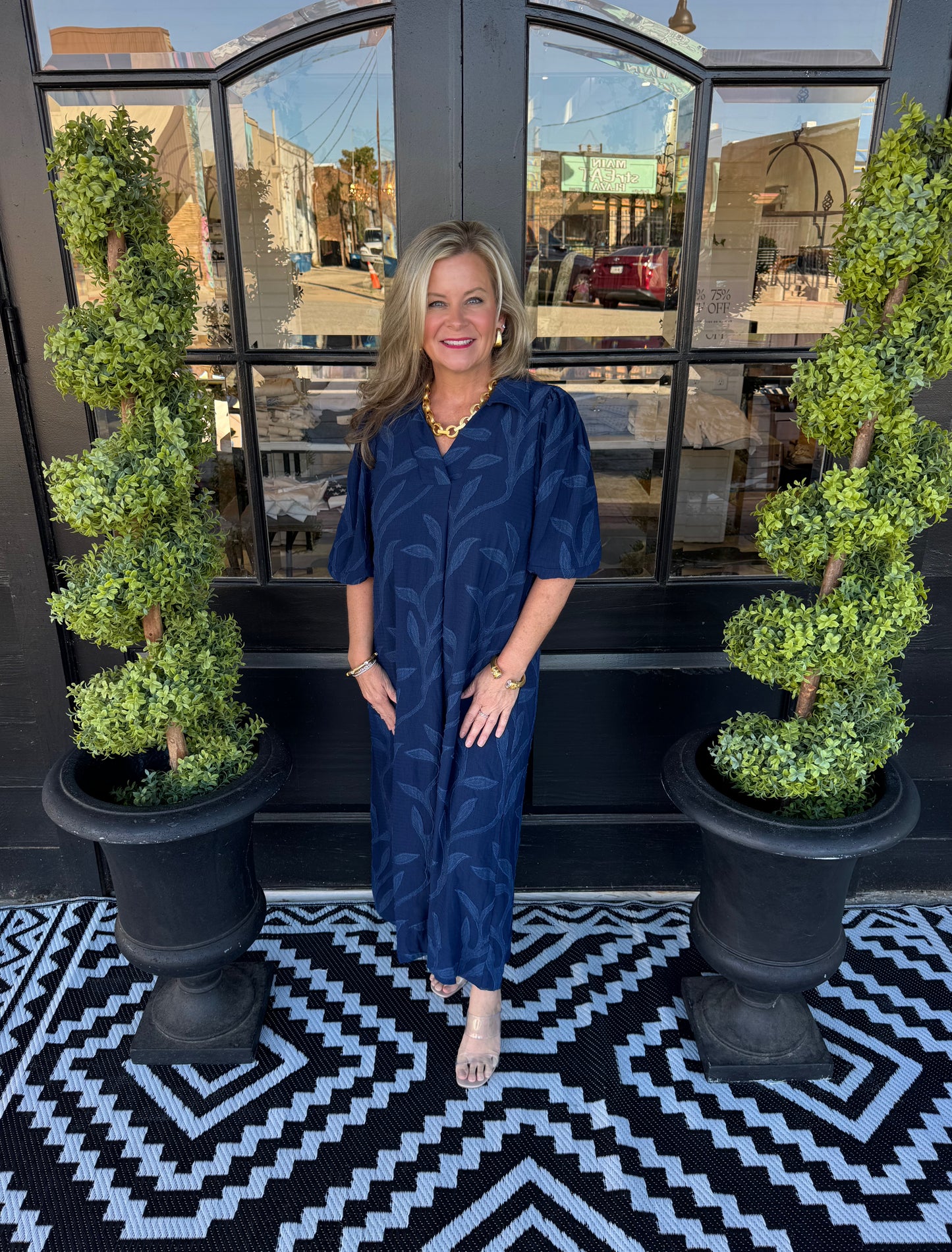 Eden Dress - Navy