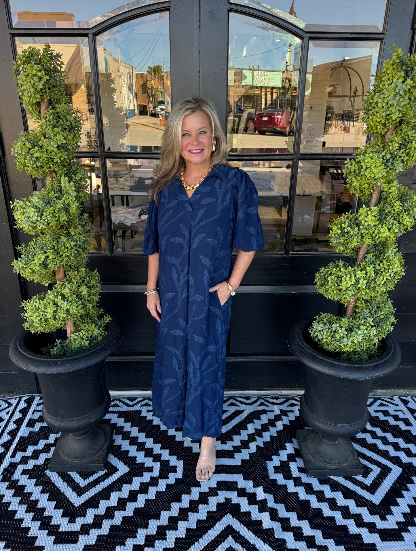 Eden Dress - Navy