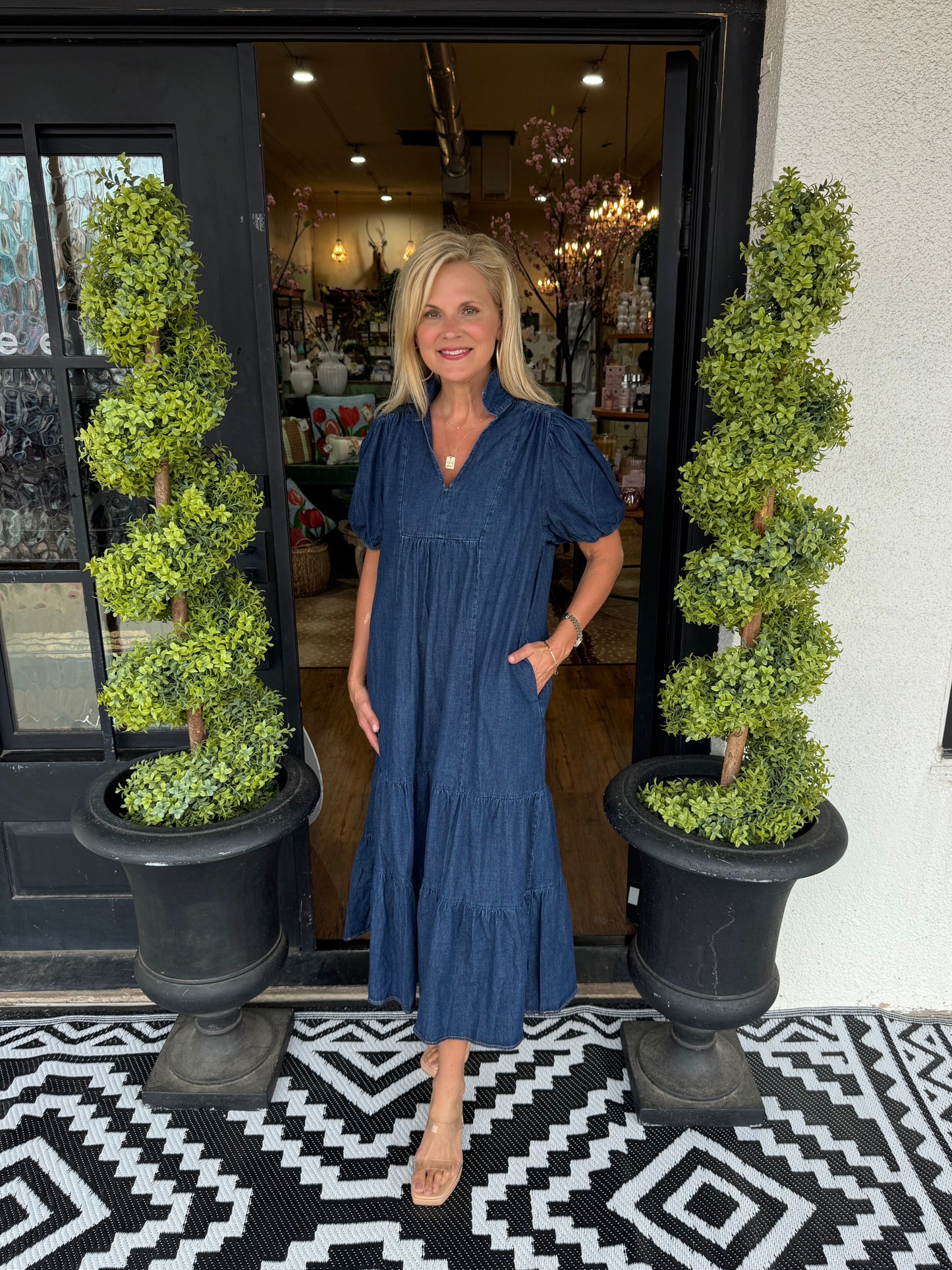 Ashlyn Dress - Denim