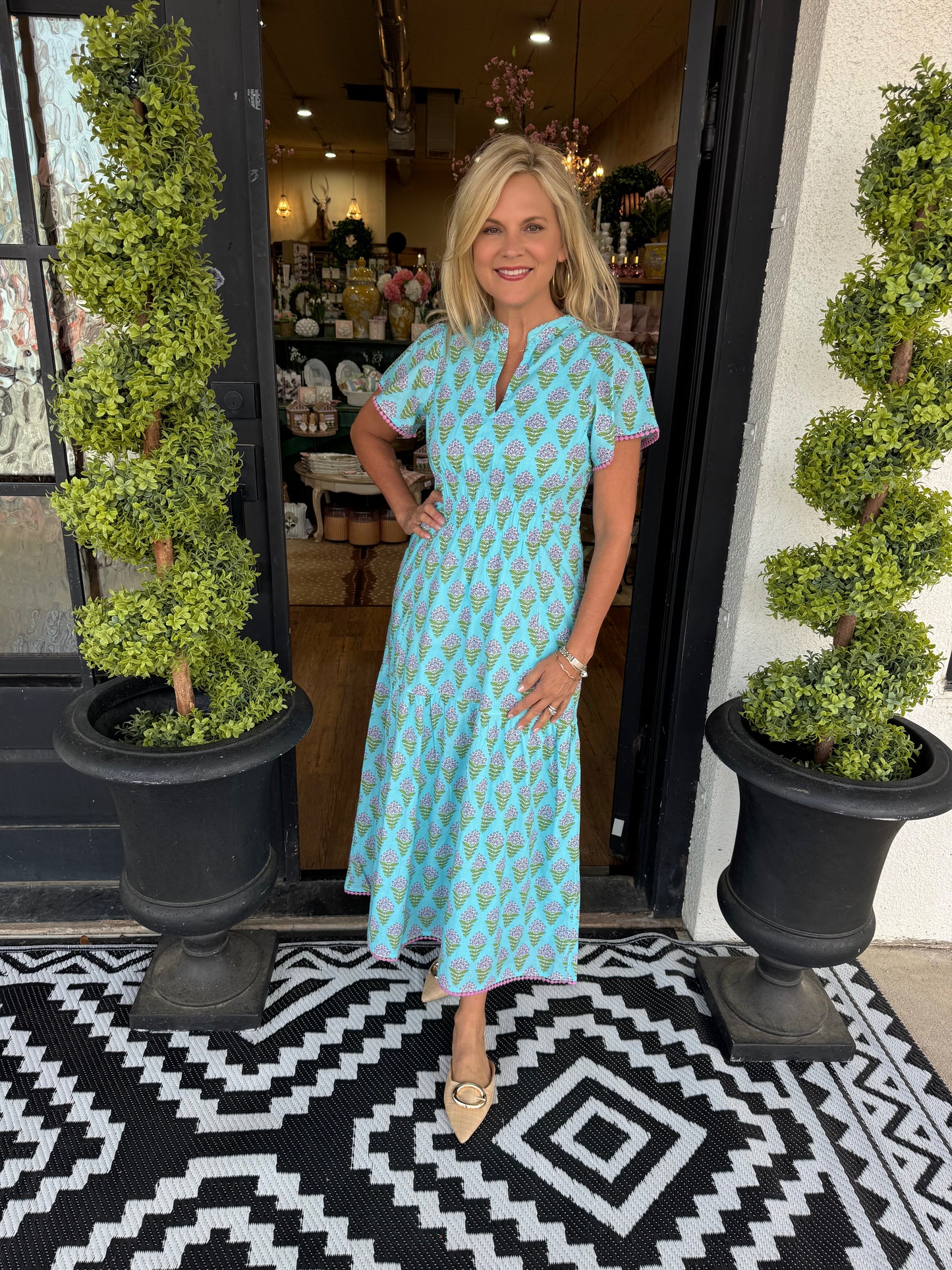 Uncle Frank Lavender Blooms Dress