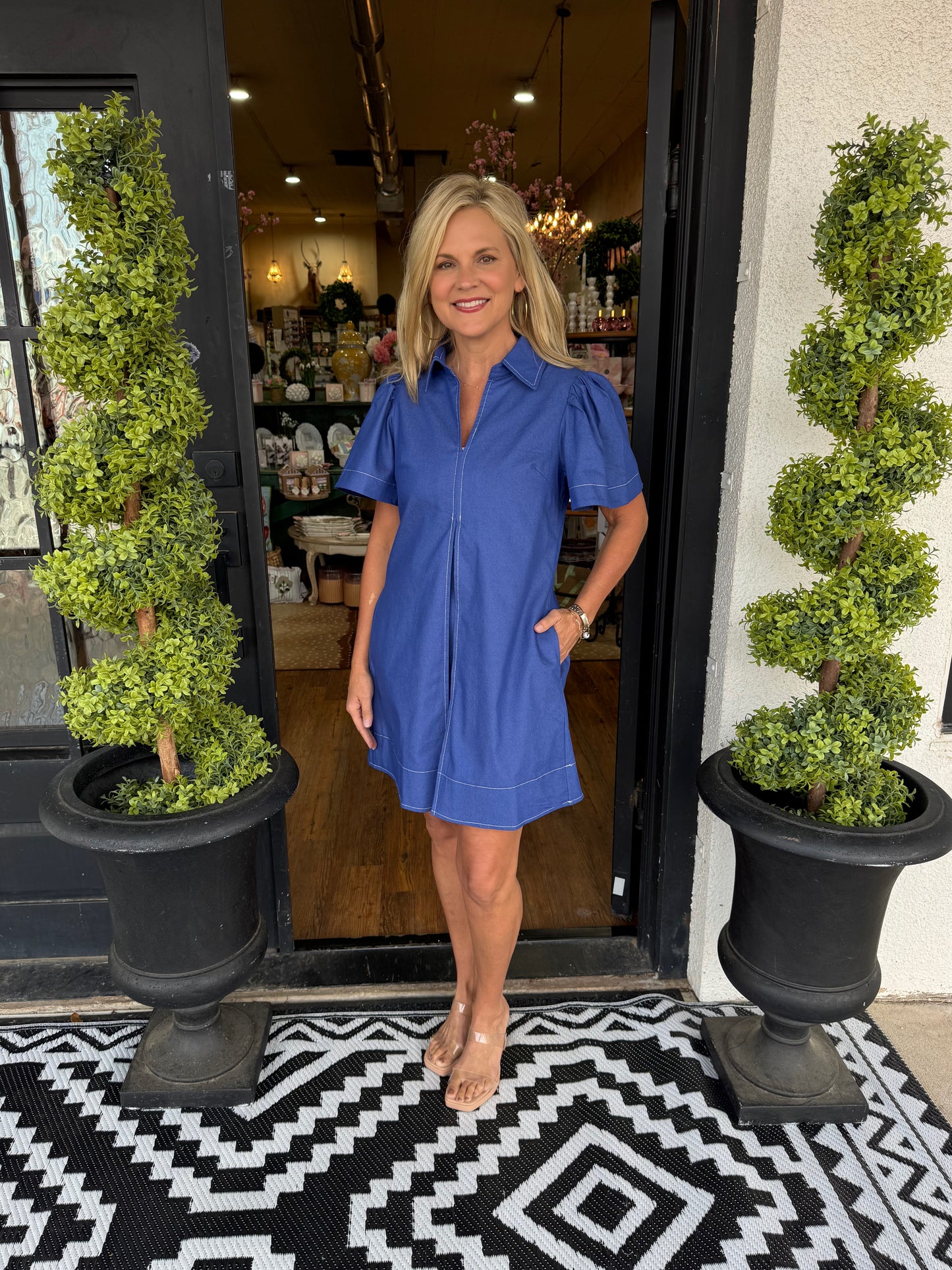 Stephanie Dress - Indigo