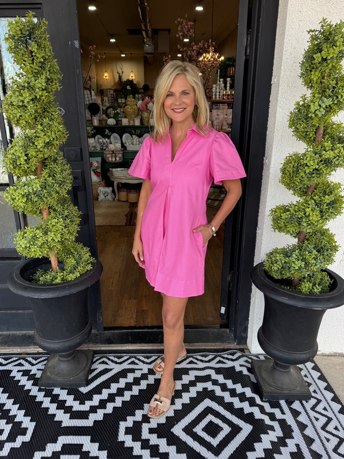 Stephanie Dress - Pink