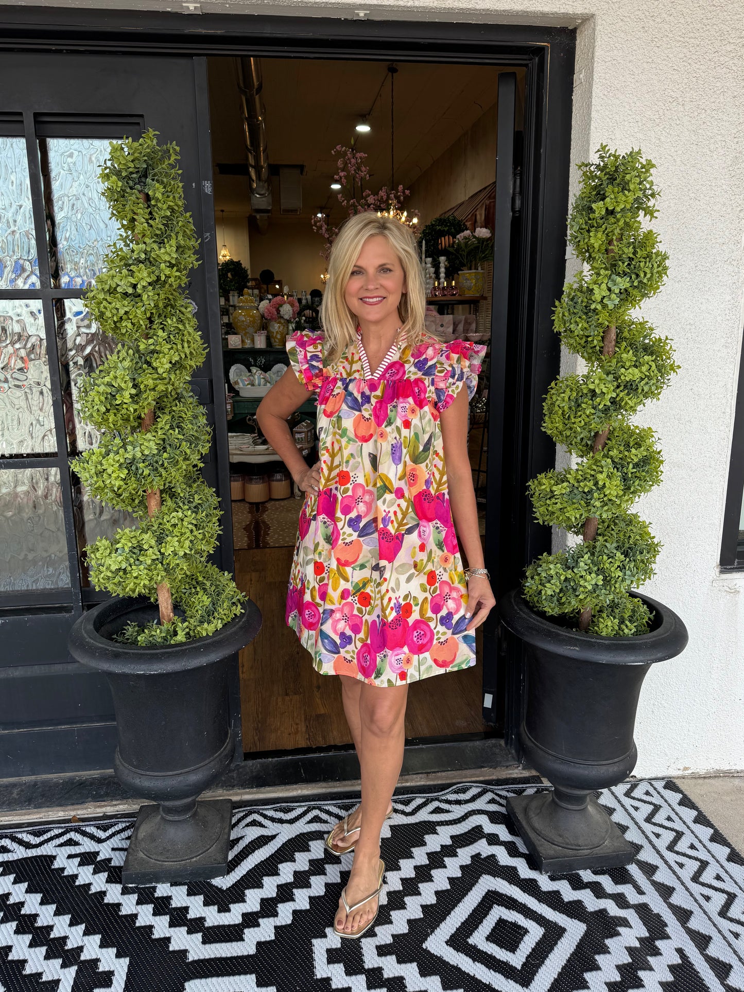 Janice Dress - Fuchsia