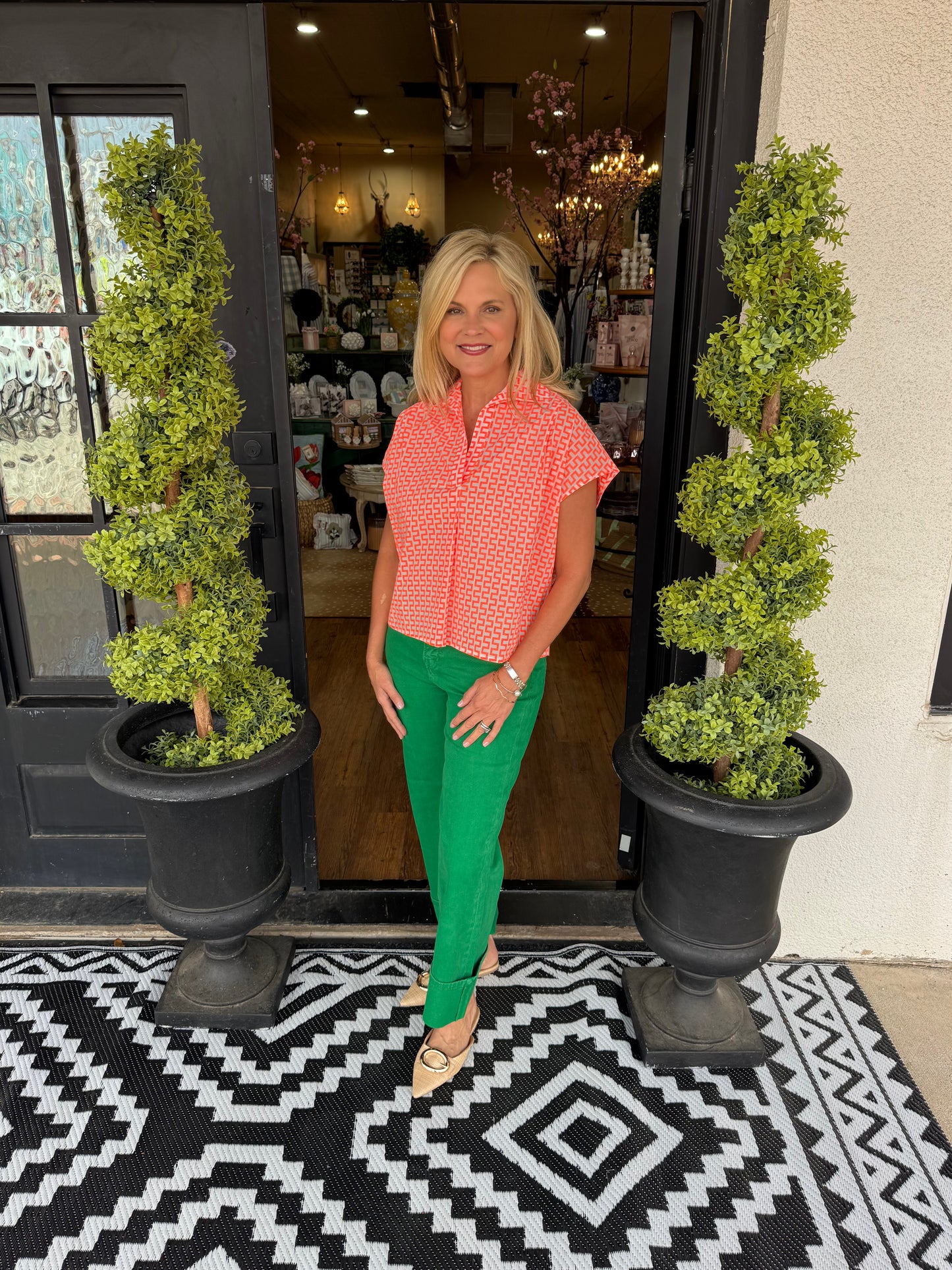 Ivy Jane Maze Popover Top