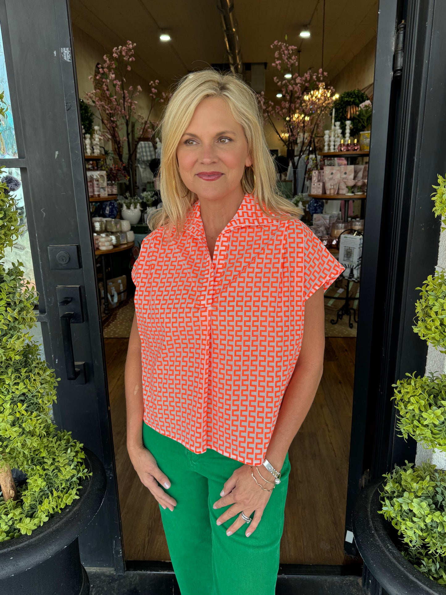 Ivy Jane Maze Popover Top