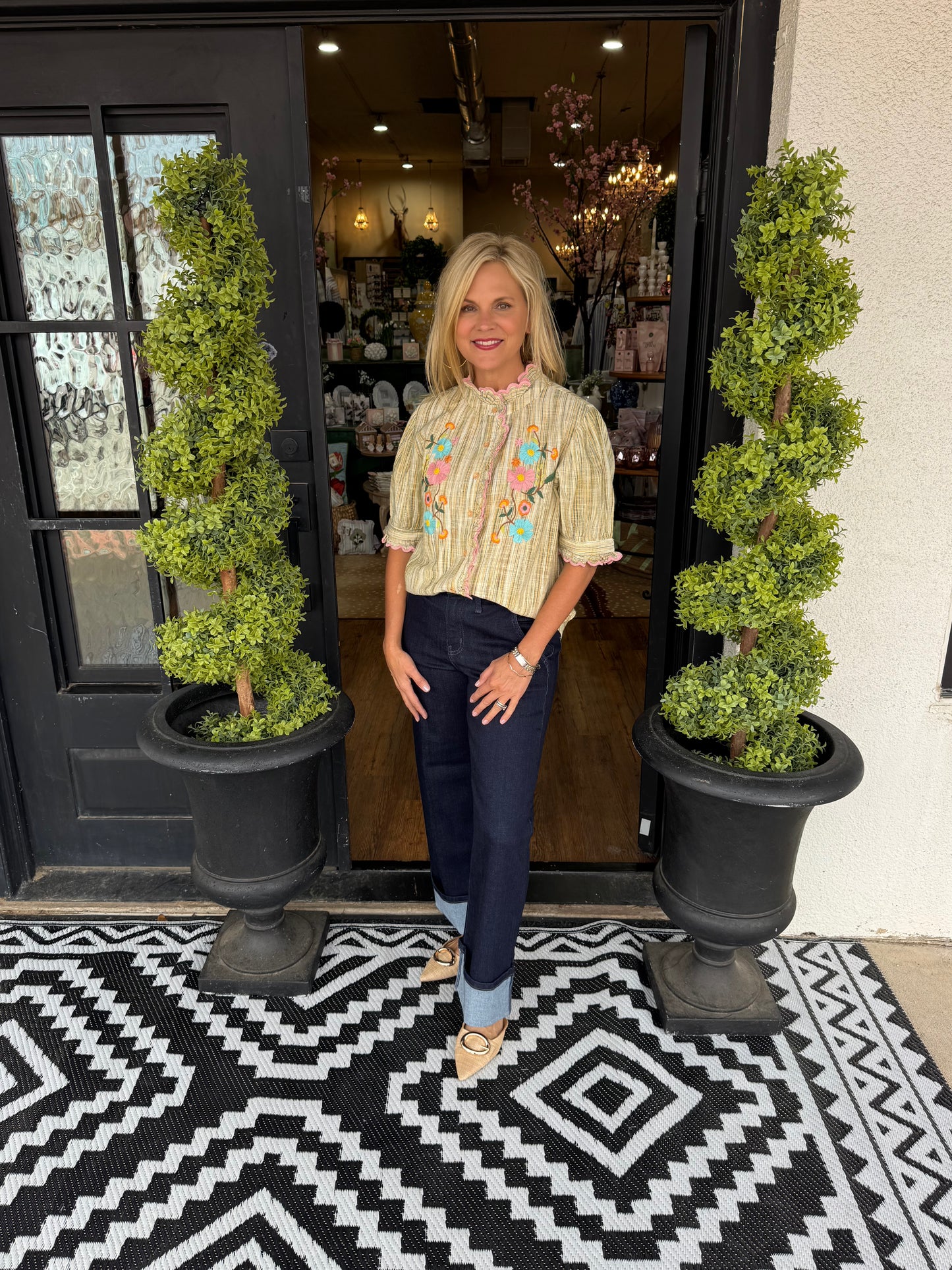 Ivy Jane Ribbon Embroidered Blouse
