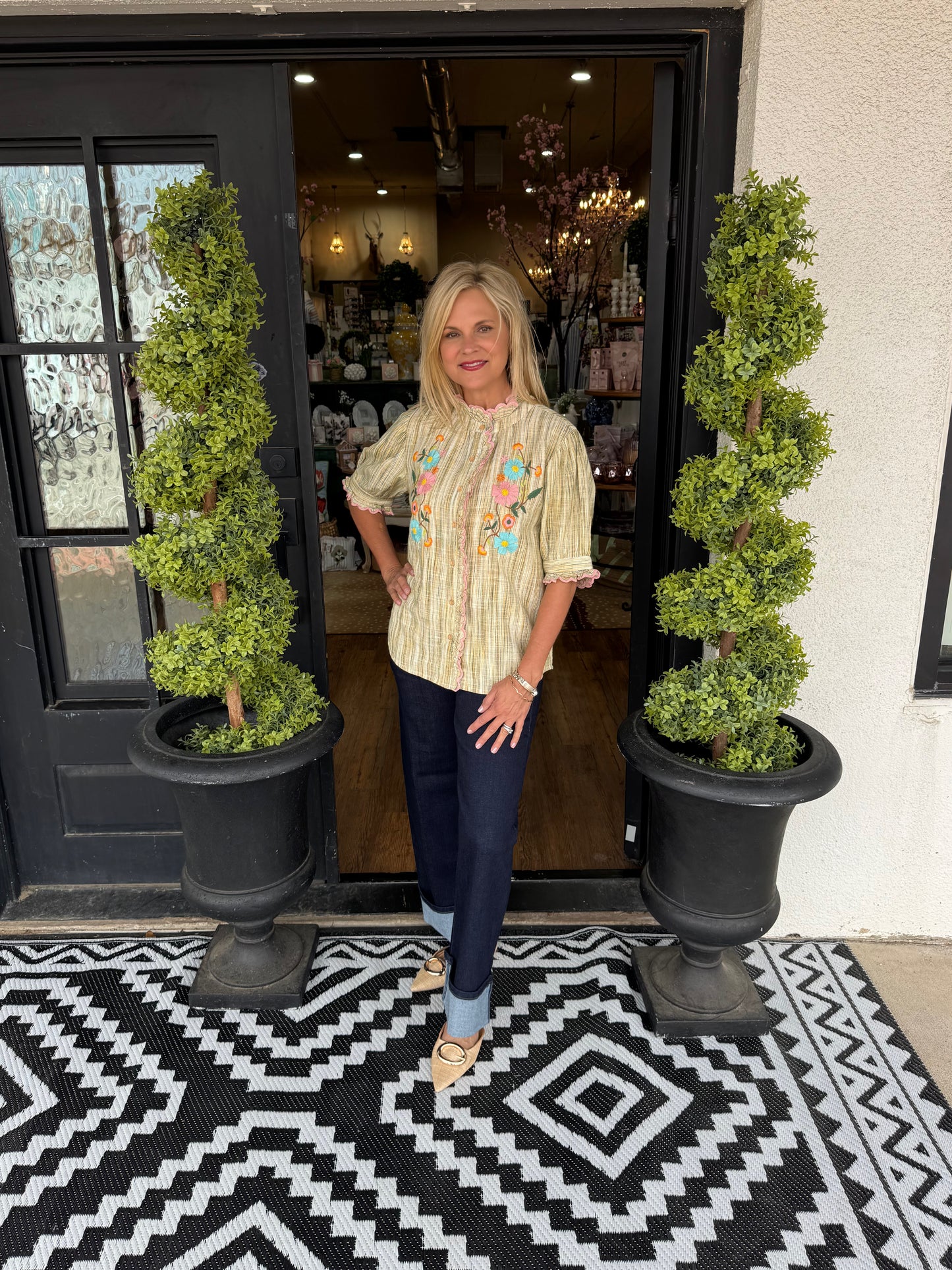 Ivy Jane Ribbon Embroidered Blouse