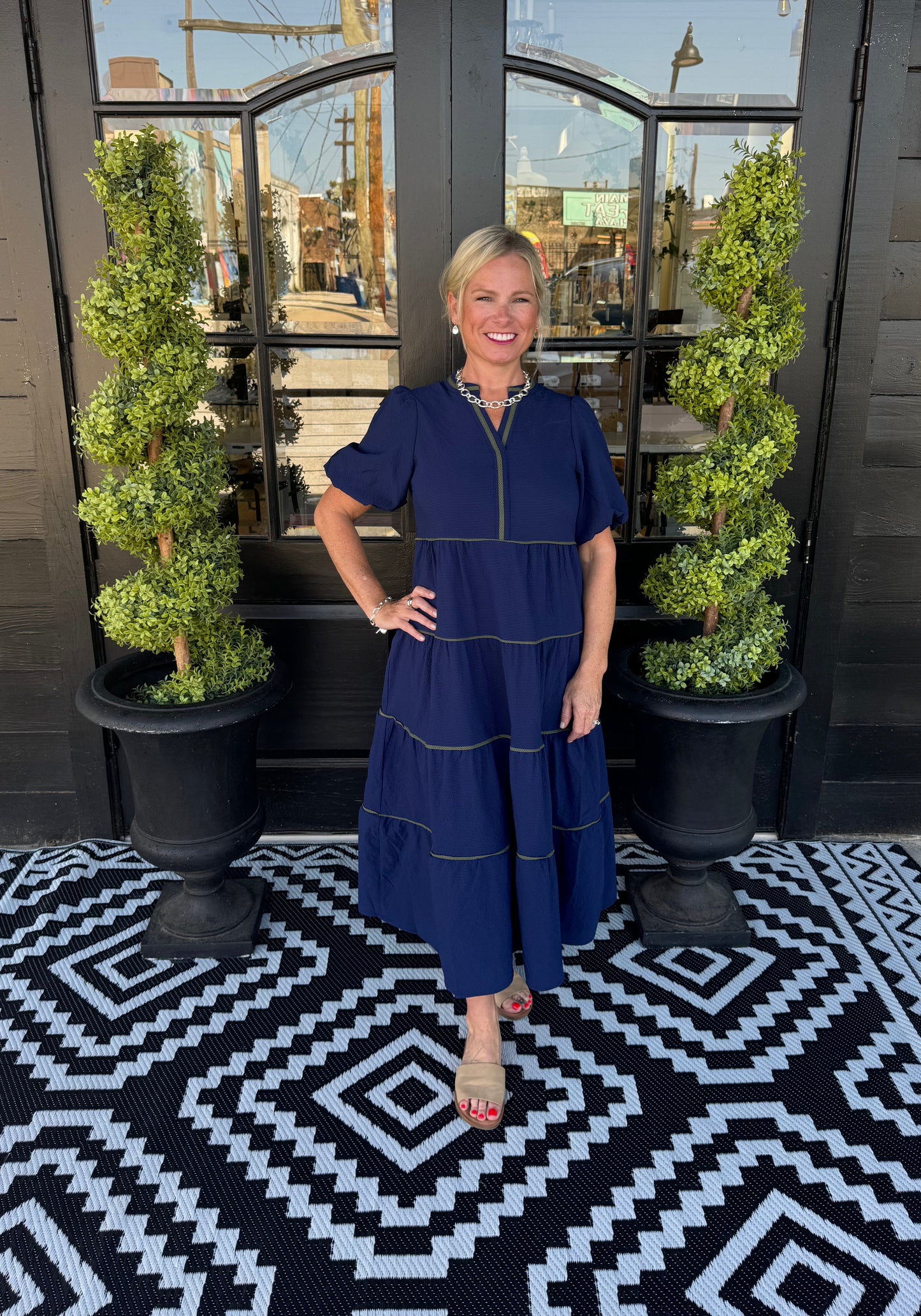 Kinsley Dress - Navy