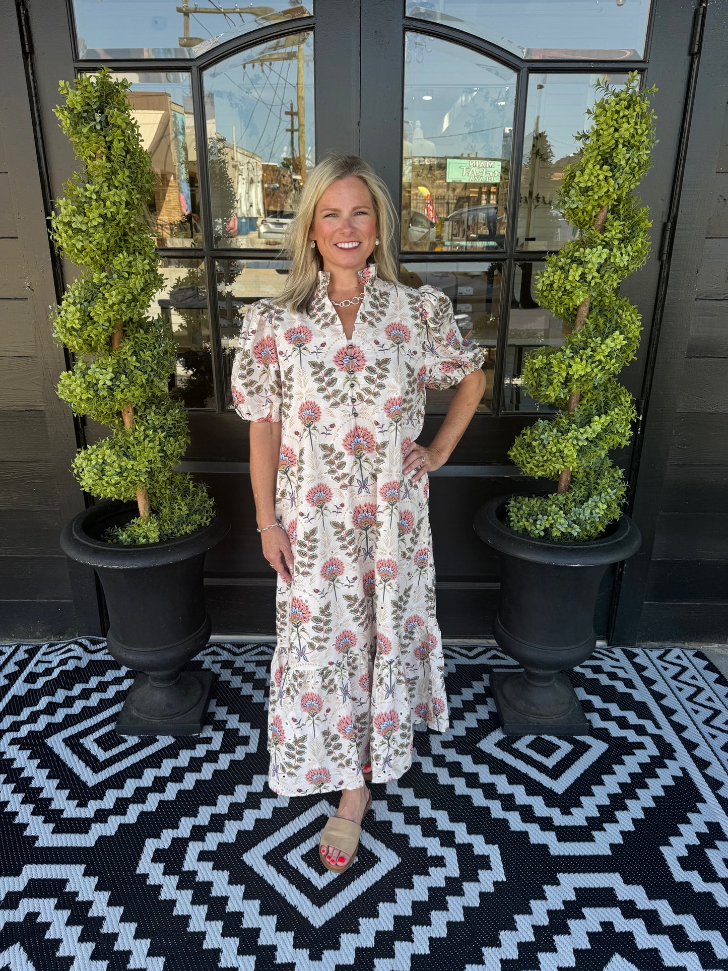 Greer Dress - Ecru