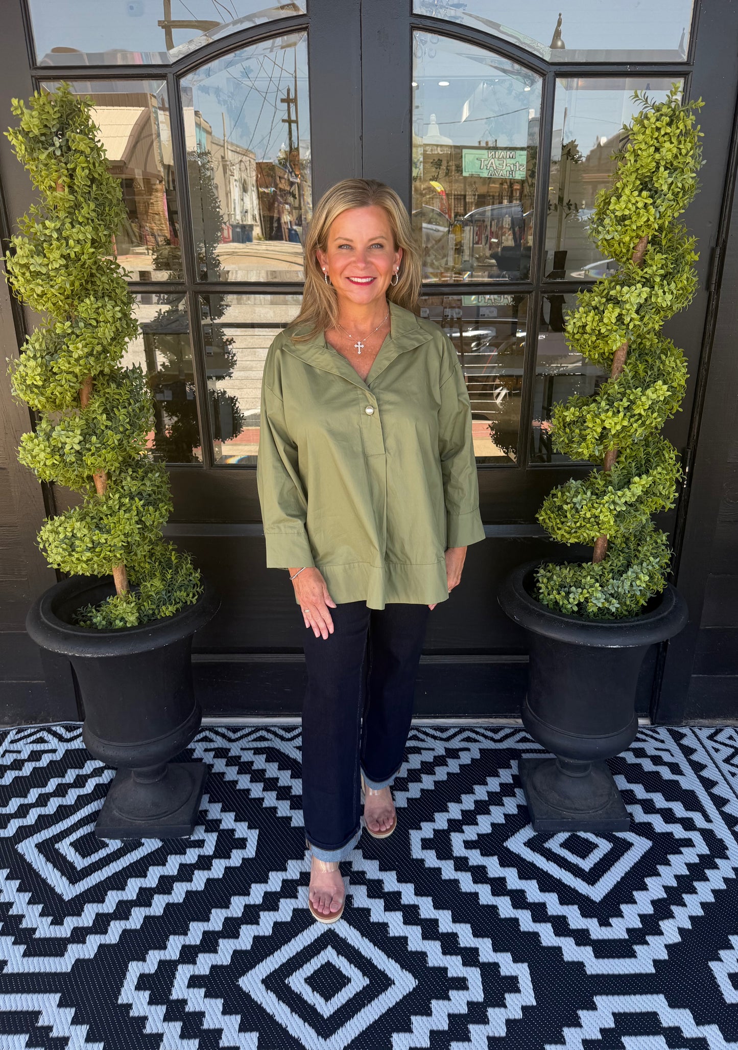Thalia Top - Olive