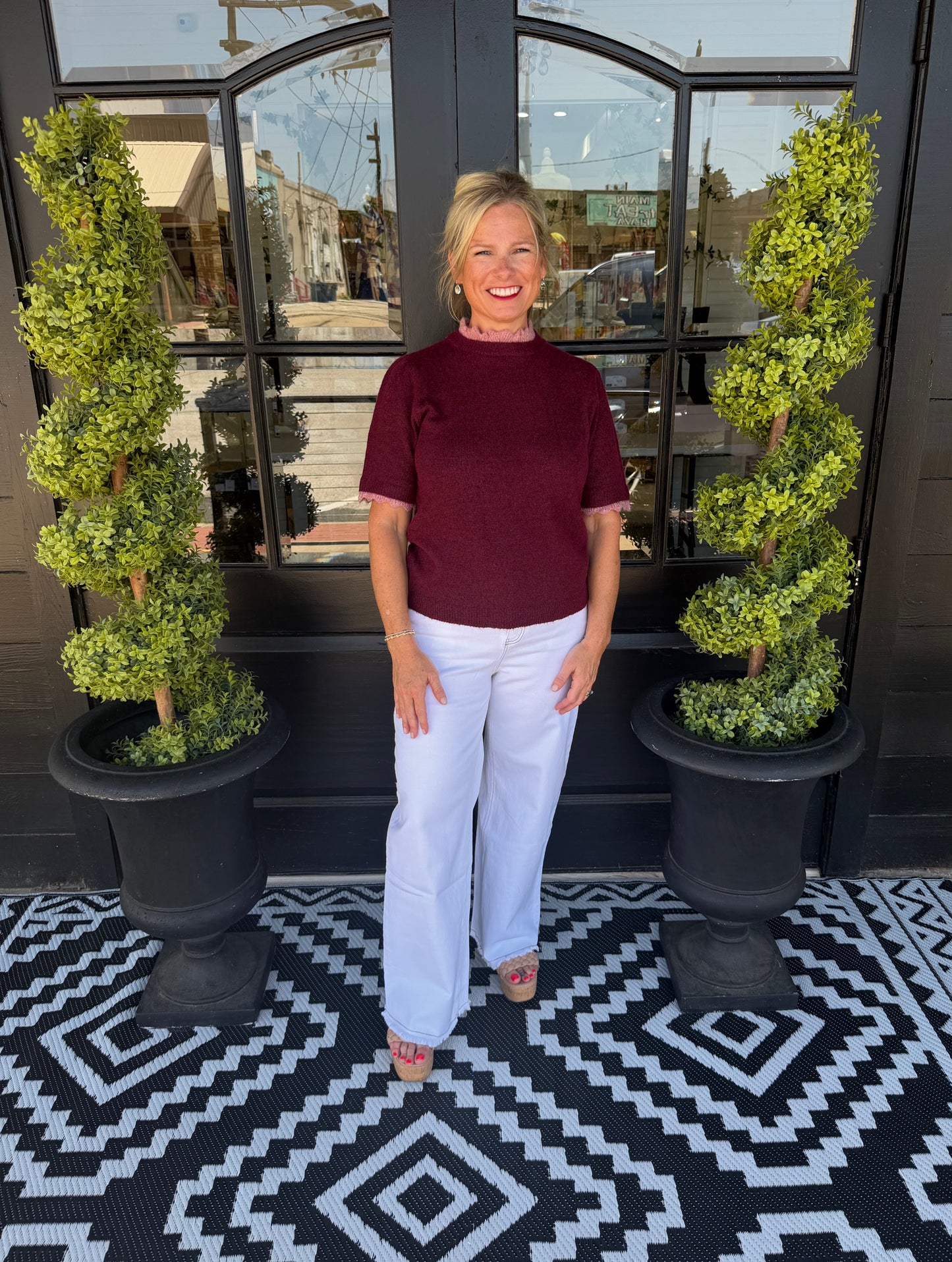 Monica Top - Raspberry