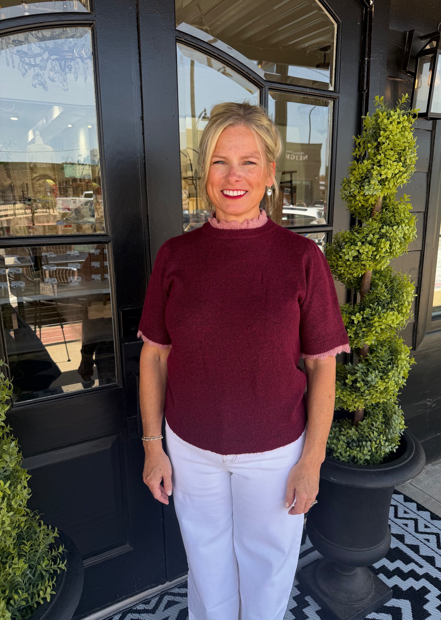 Monica Top - Raspberry