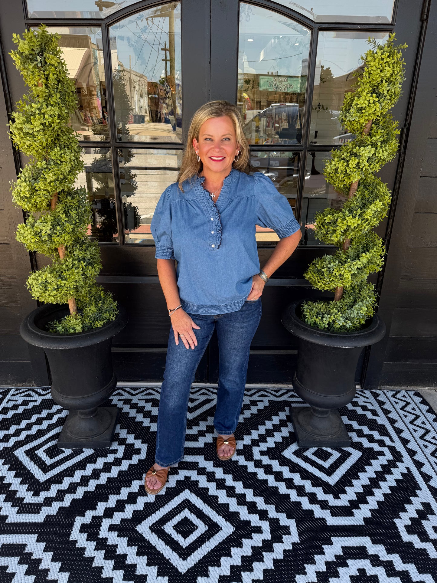 Emmie Top - Chambray