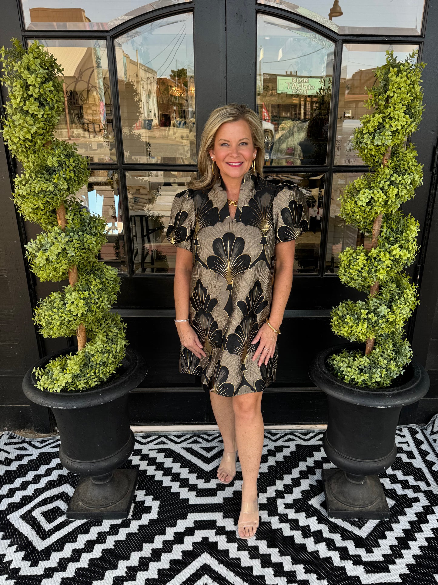April Dress - Mocha Gold