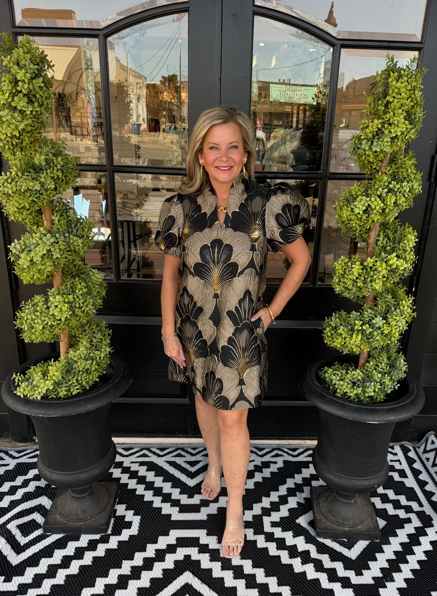 April Dress - Mocha Gold