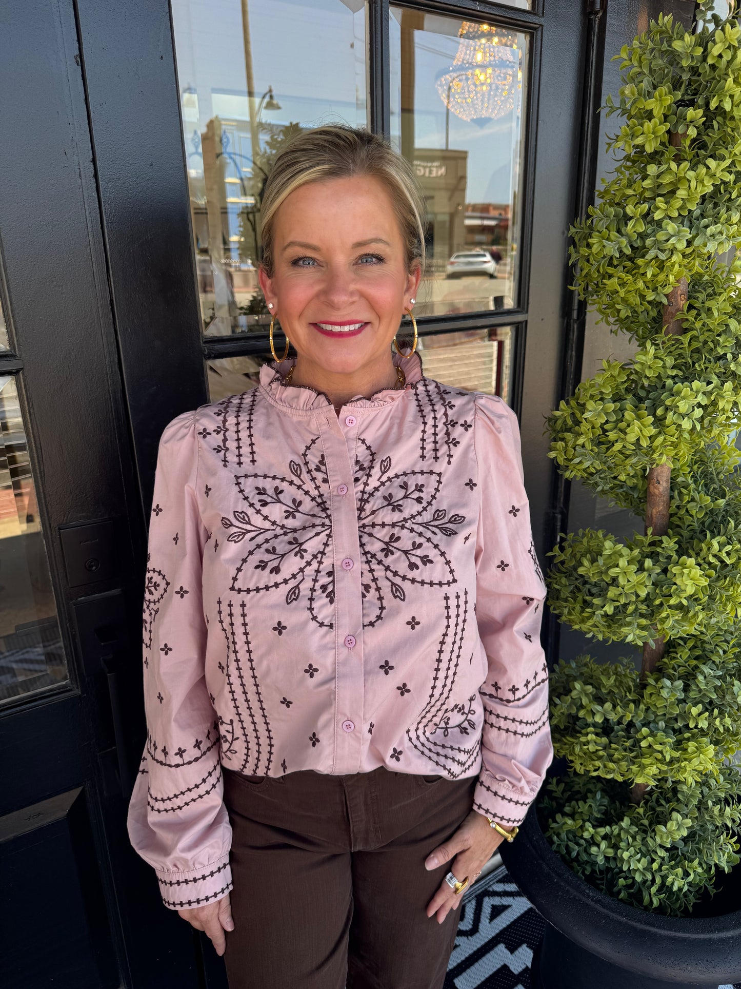 Madeline Top - Dusty Rose