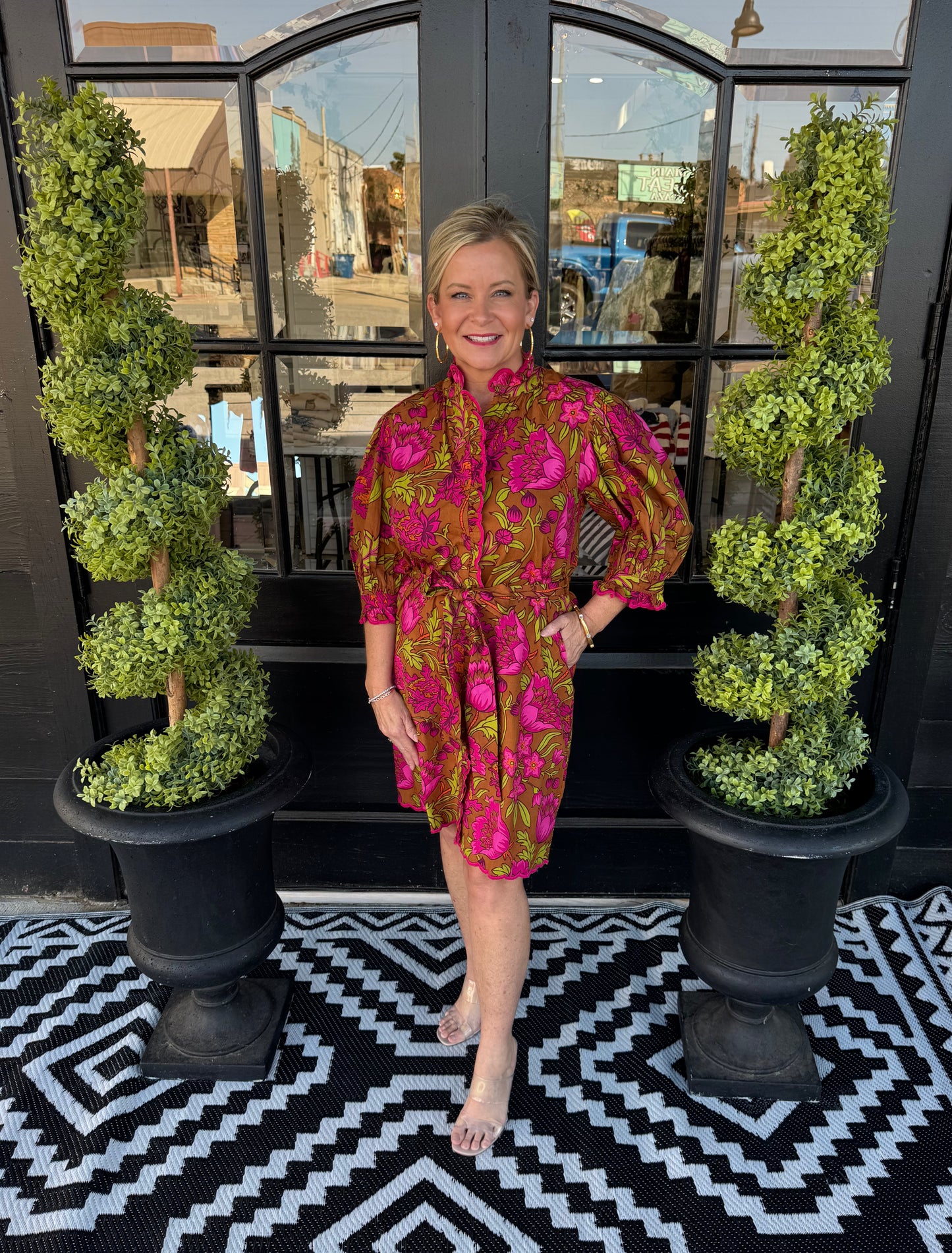 Uncle Frank Tucked Front Aline Dress