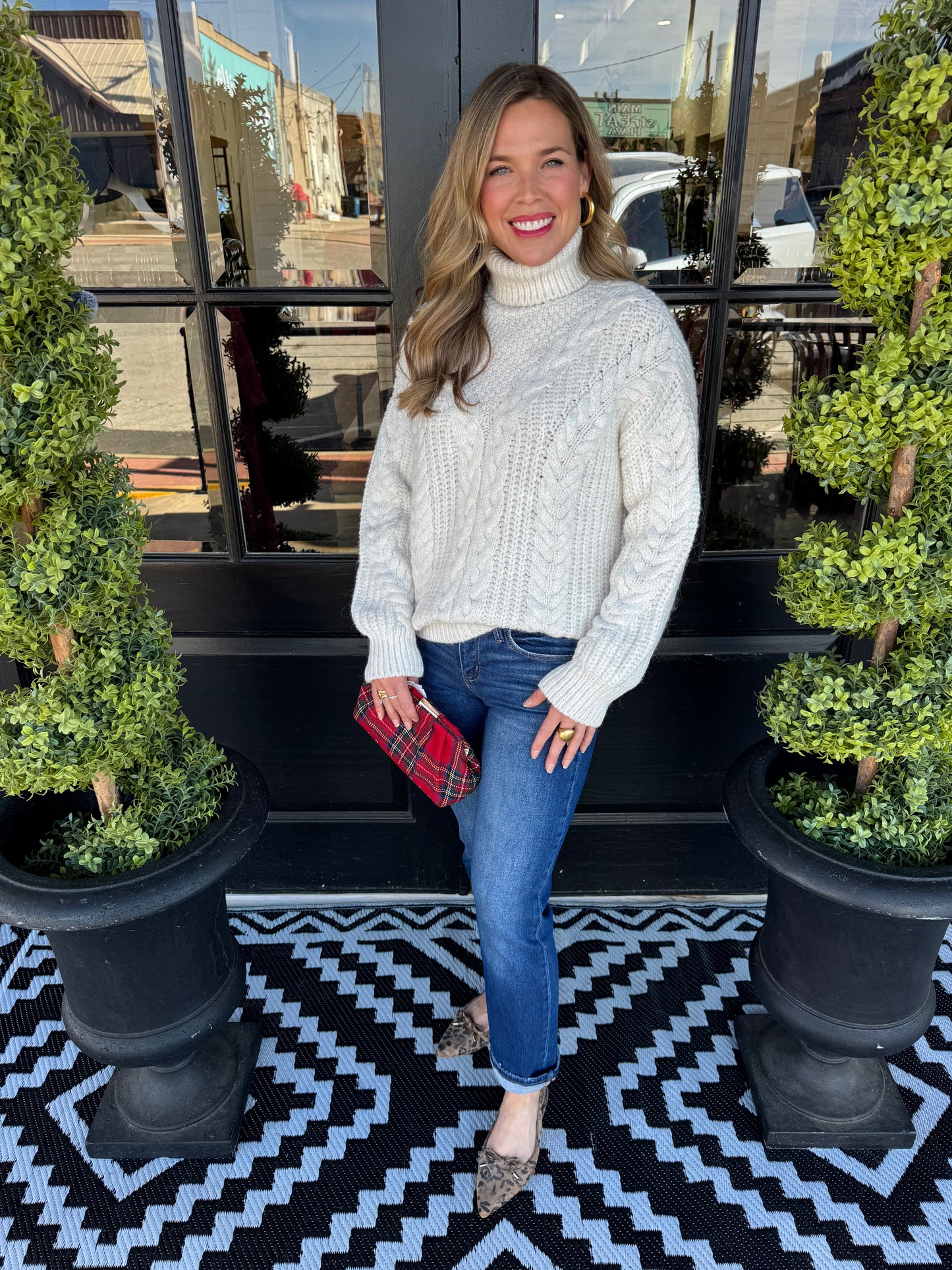 Lighthouse Turtleneck Sweater - Cream