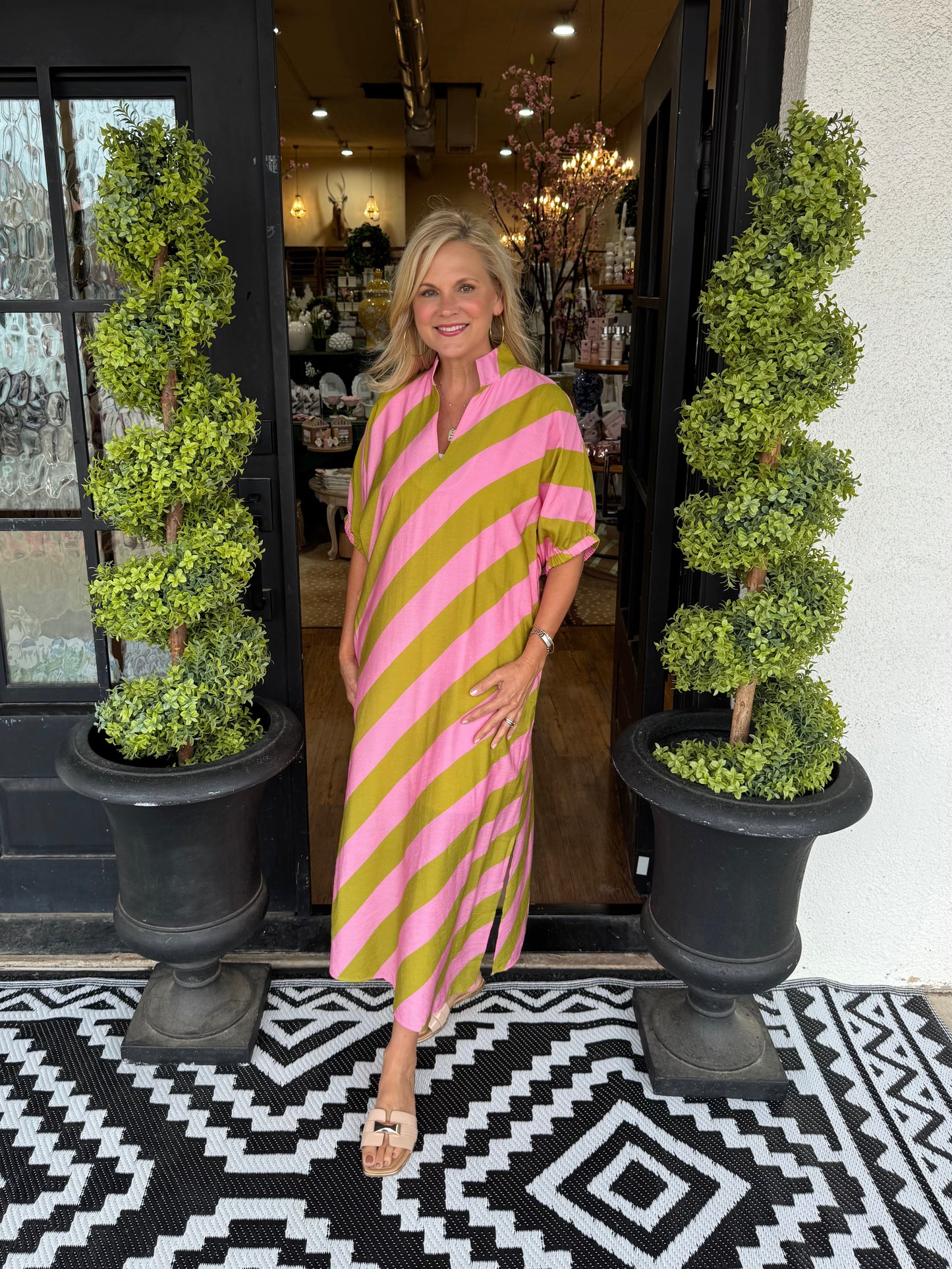 Camila Dress - Kiwi Pink