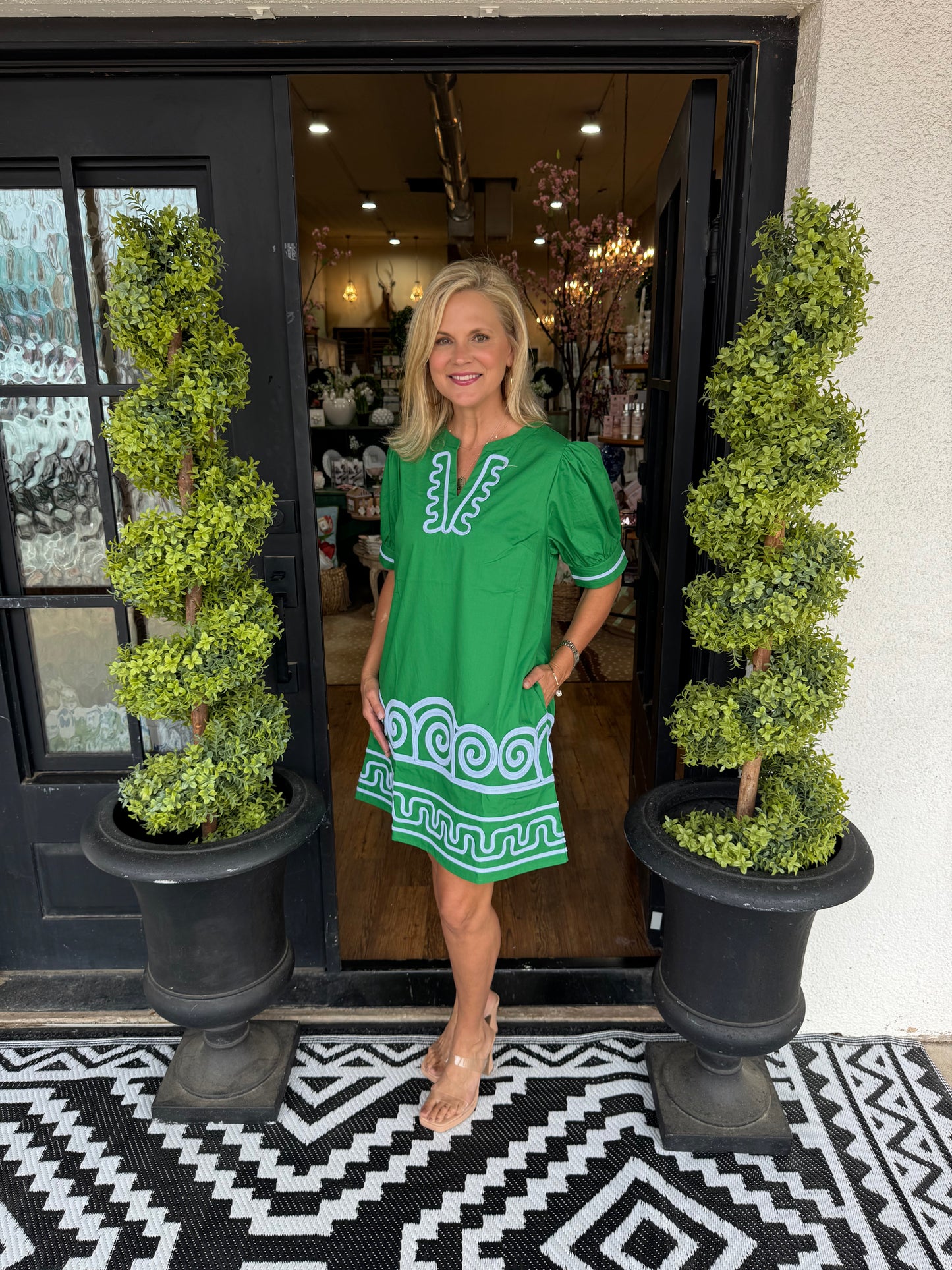 Casey Dress - Kelly Green