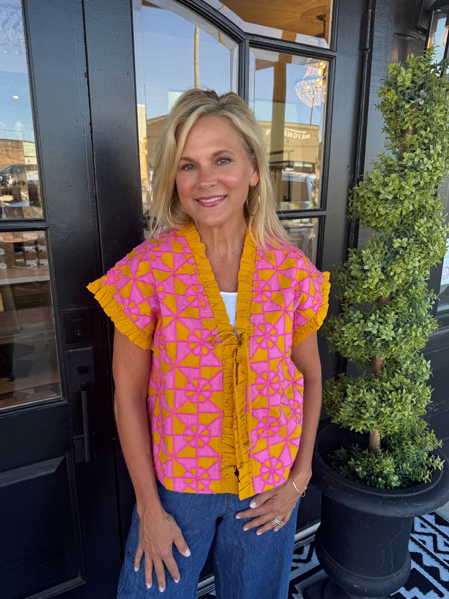 Ivy Jane Appliqued Vest Top