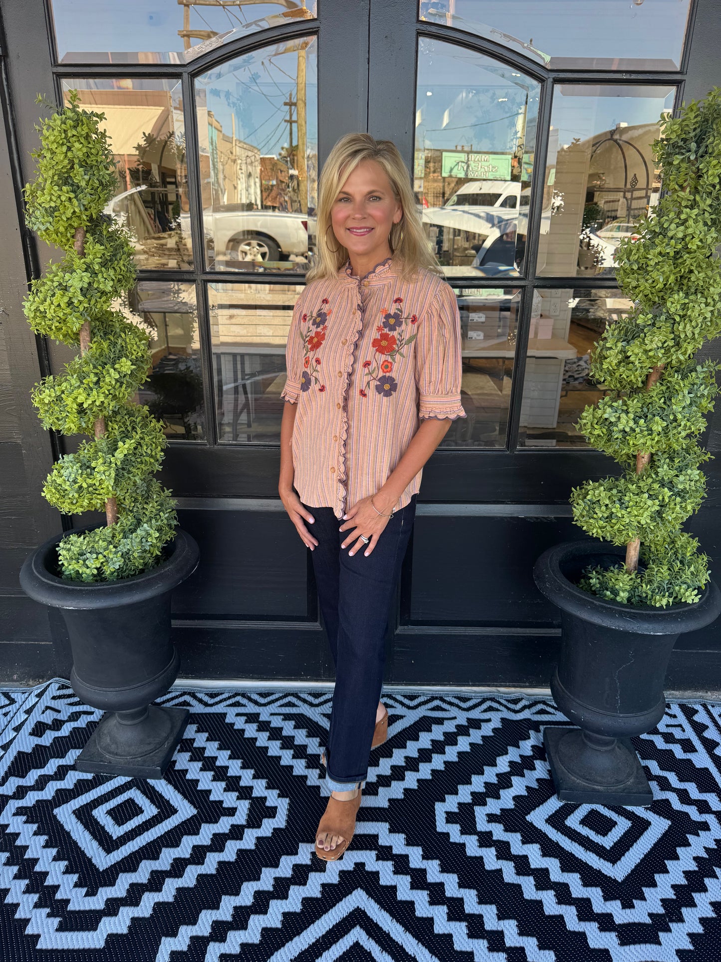 Ivy Jane Ribbon Embroidered Shirt