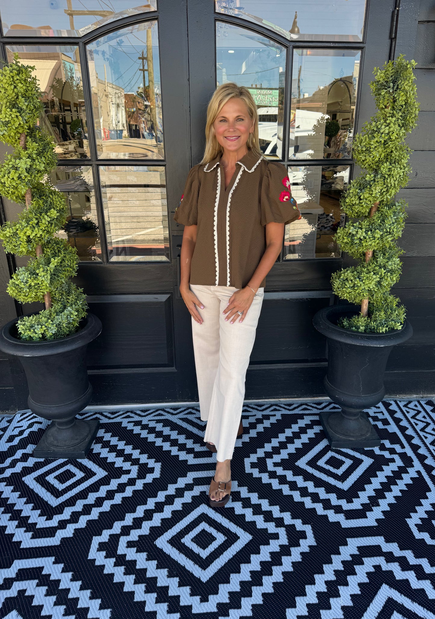 Blakely Top - Brown