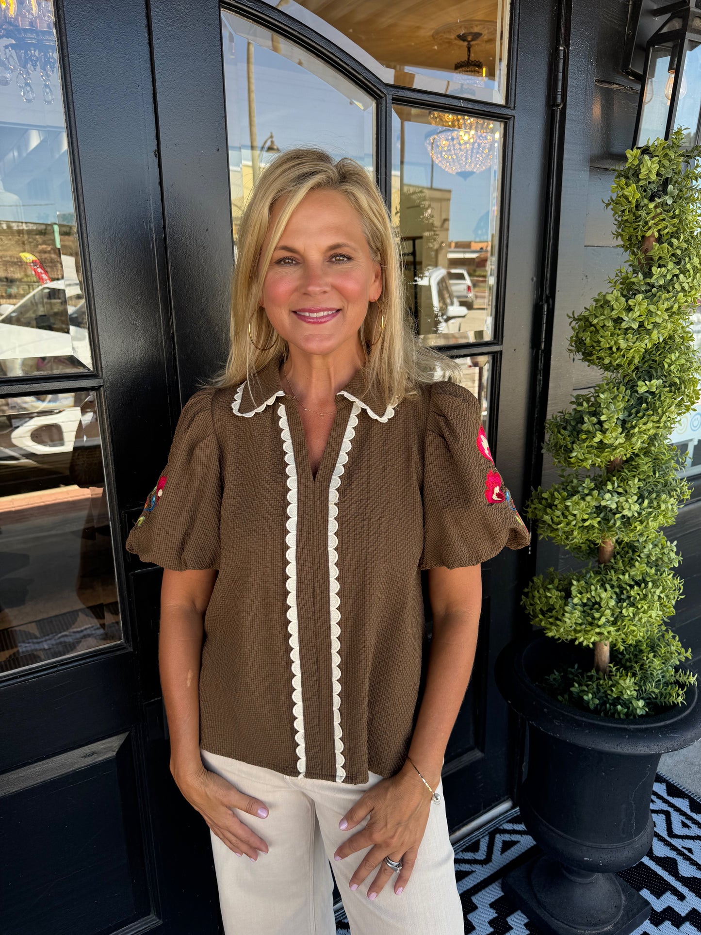Blakely Top - Brown