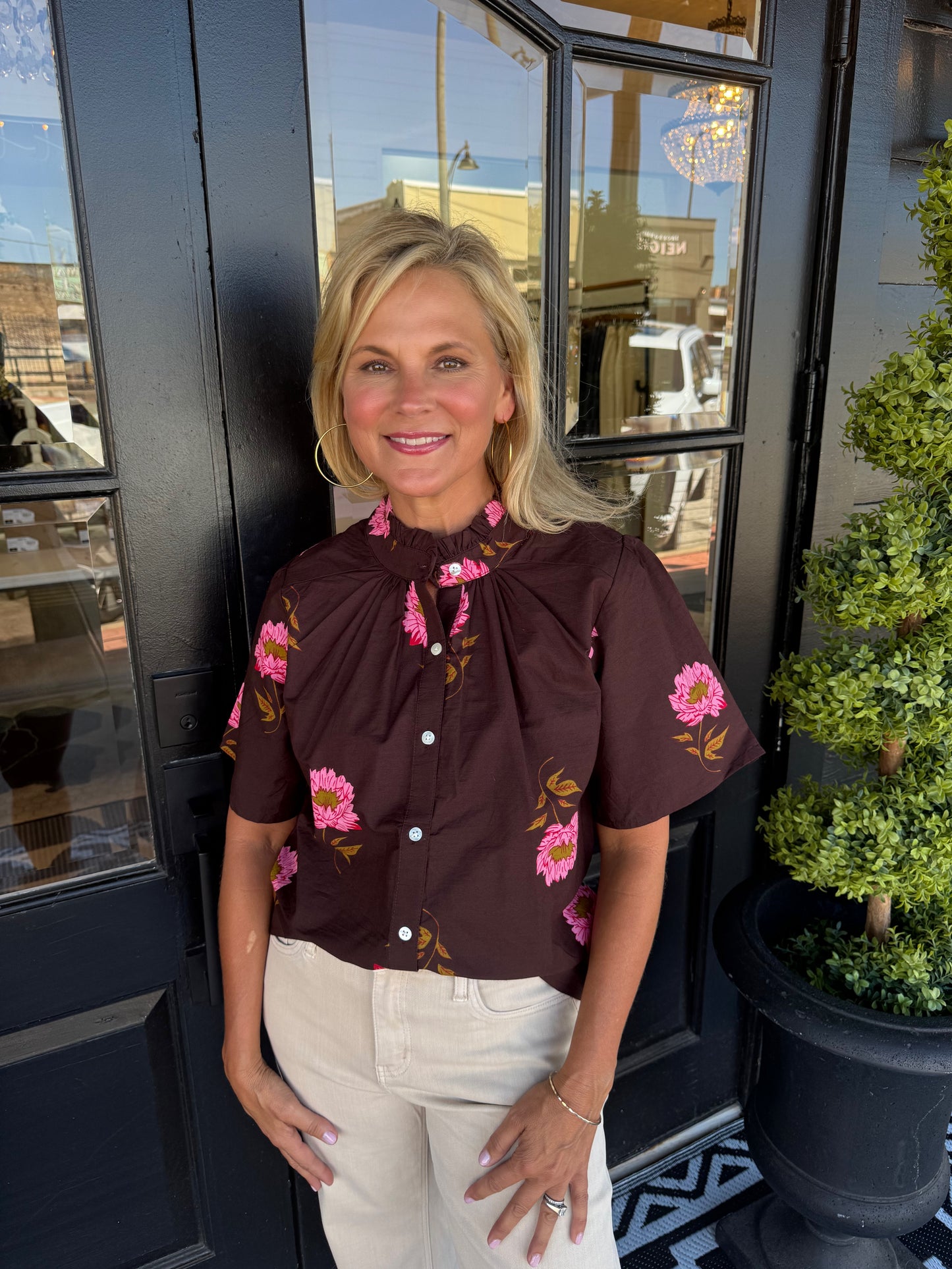 Mallory Top - Brown