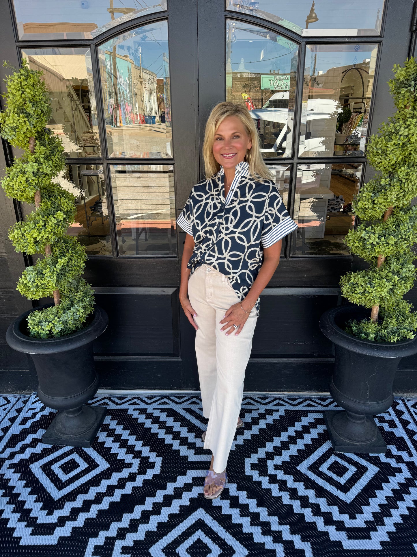 Laura Top - Navy