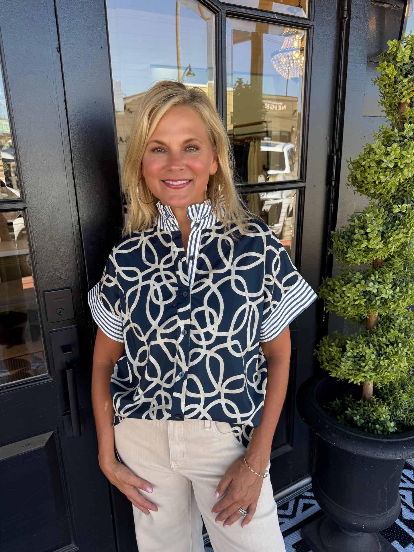 Laura Top - Navy