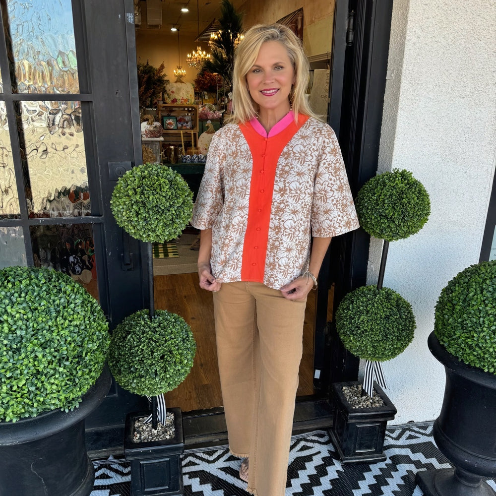 Jillian Top - Orange