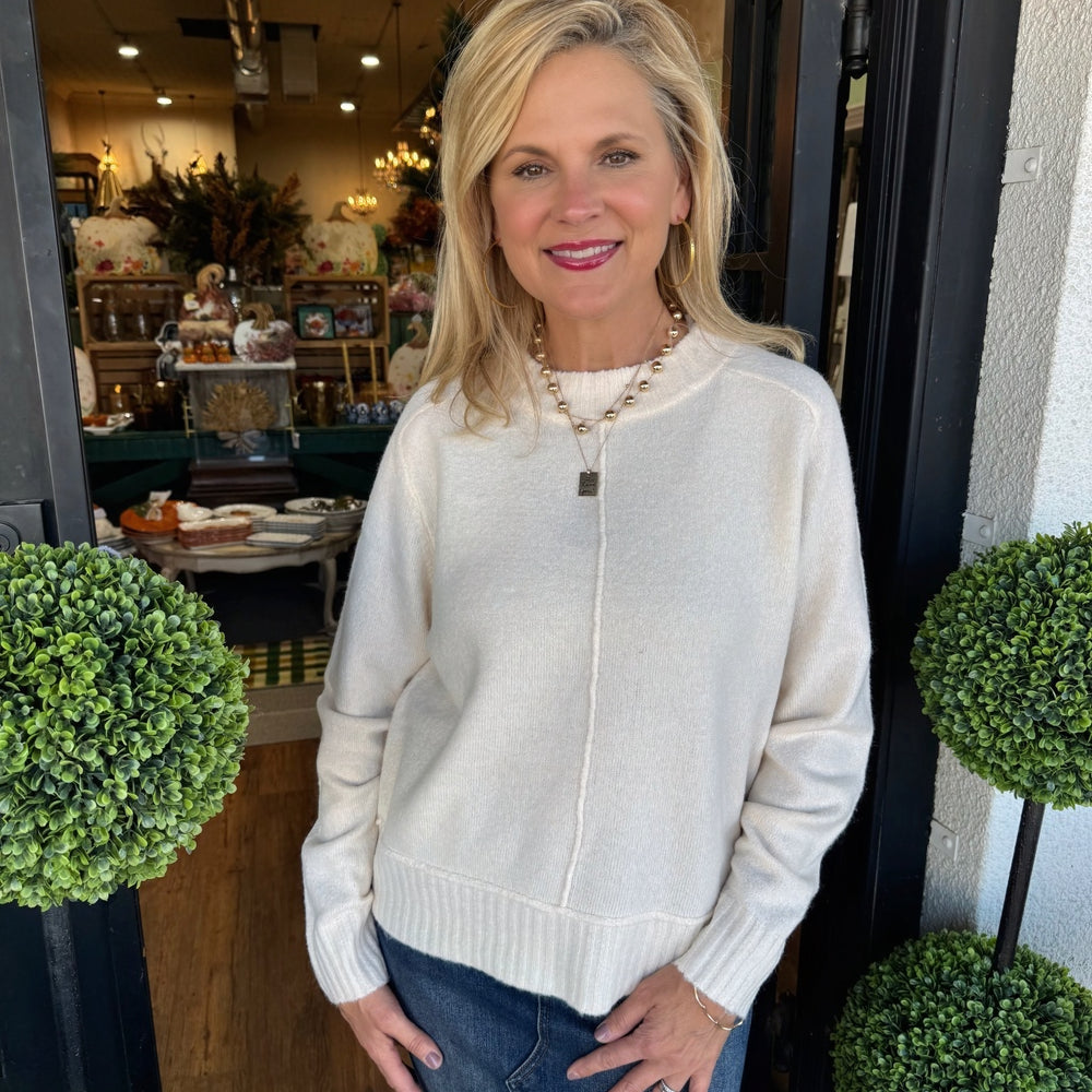 
                  
                    Tessa Sweater Top - Oatmeal
                  
                