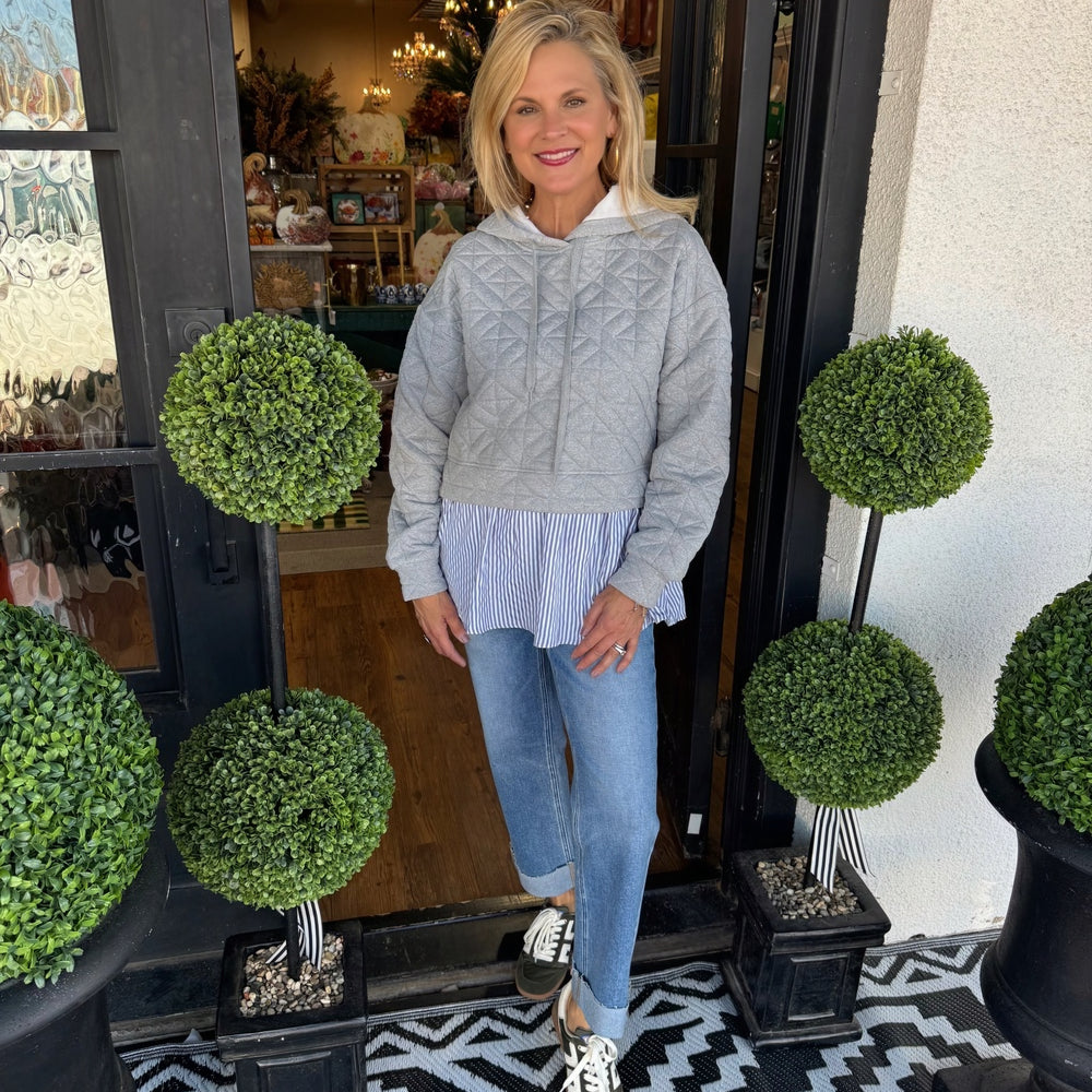 
                  
                    Amie Pullover Top - Heather Grey
                  
                
