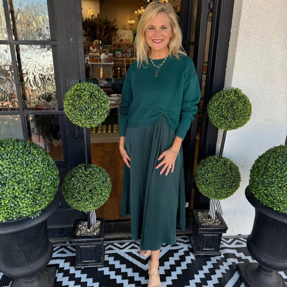 Julie Dress Set - Hunter Green
