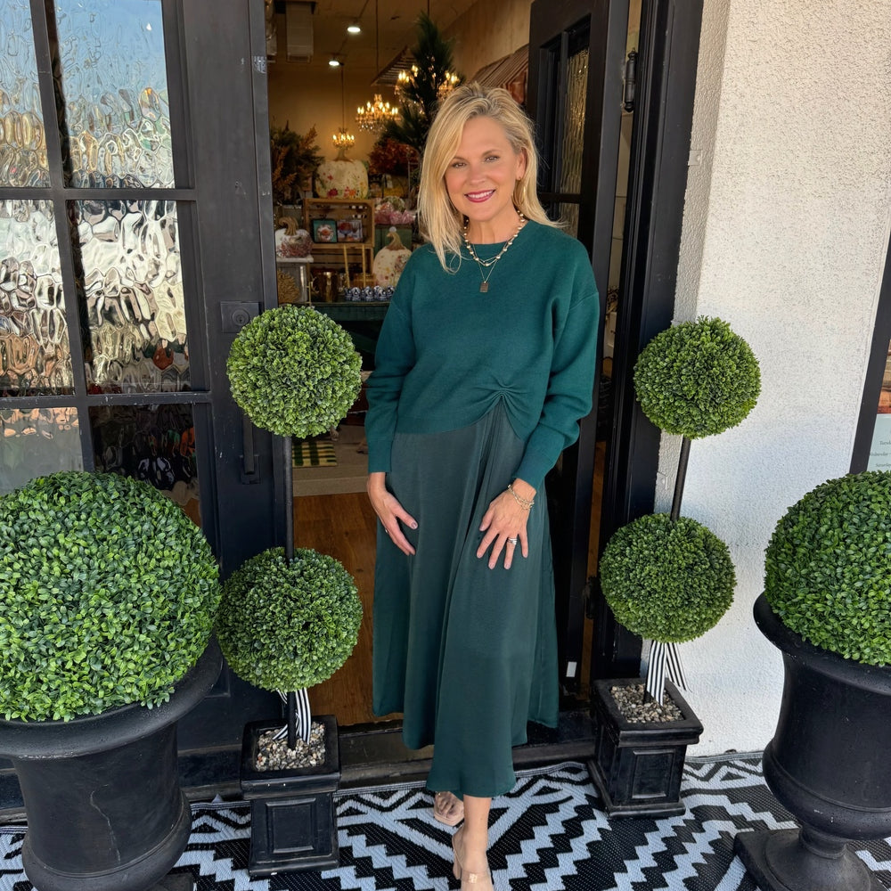 
                  
                    Julie Dress Set - Hunter Green
                  
                