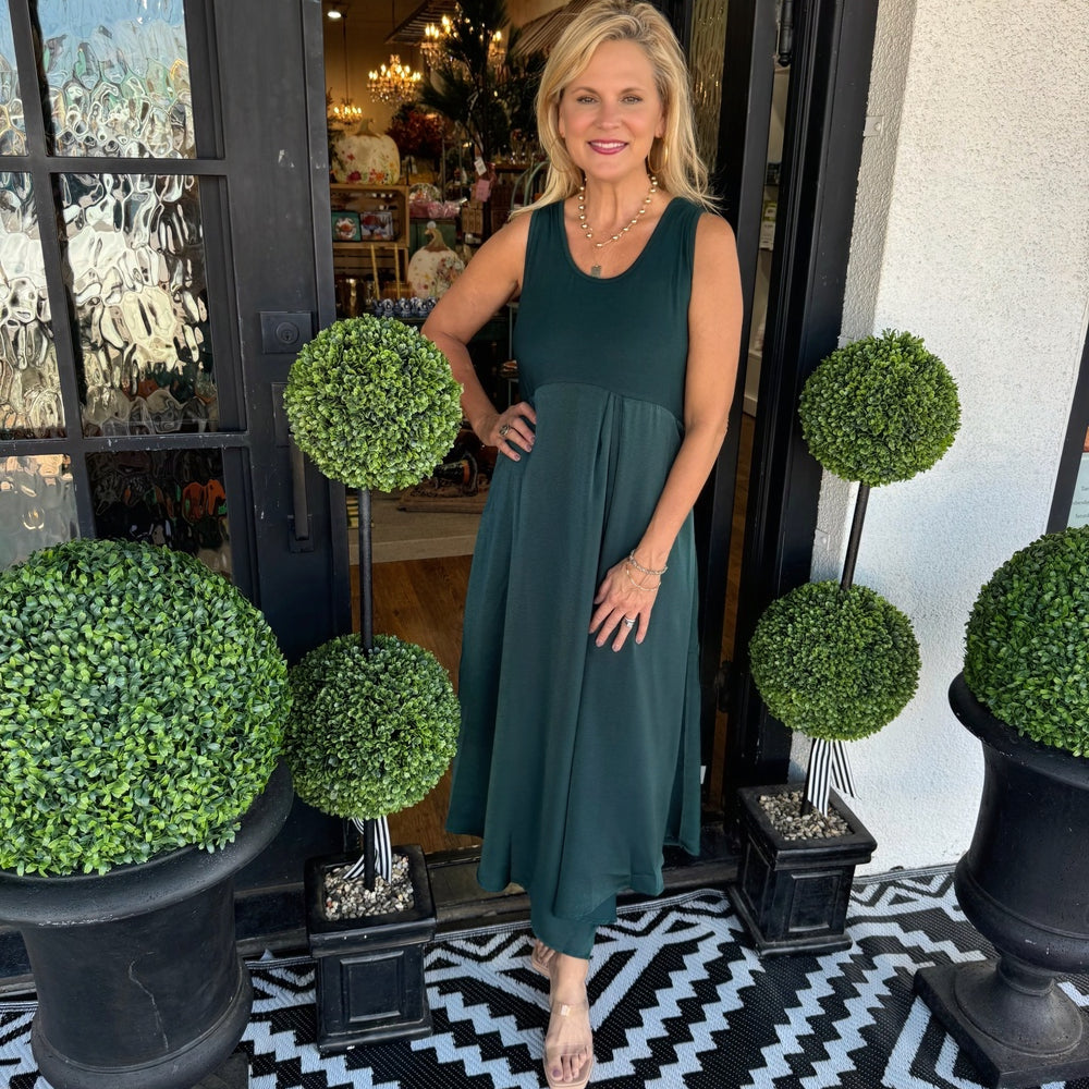 Julie Dress Set - Hunter Green