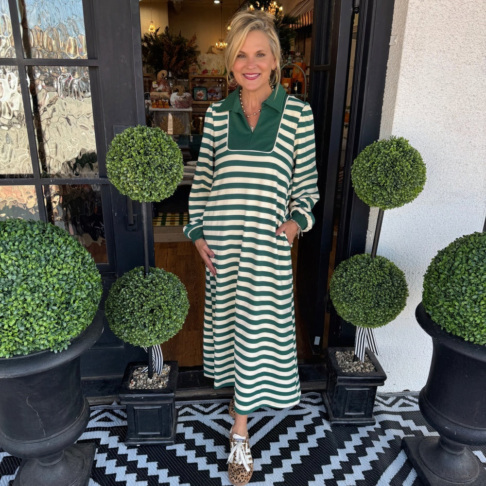 Madison Dress - Hunter Green