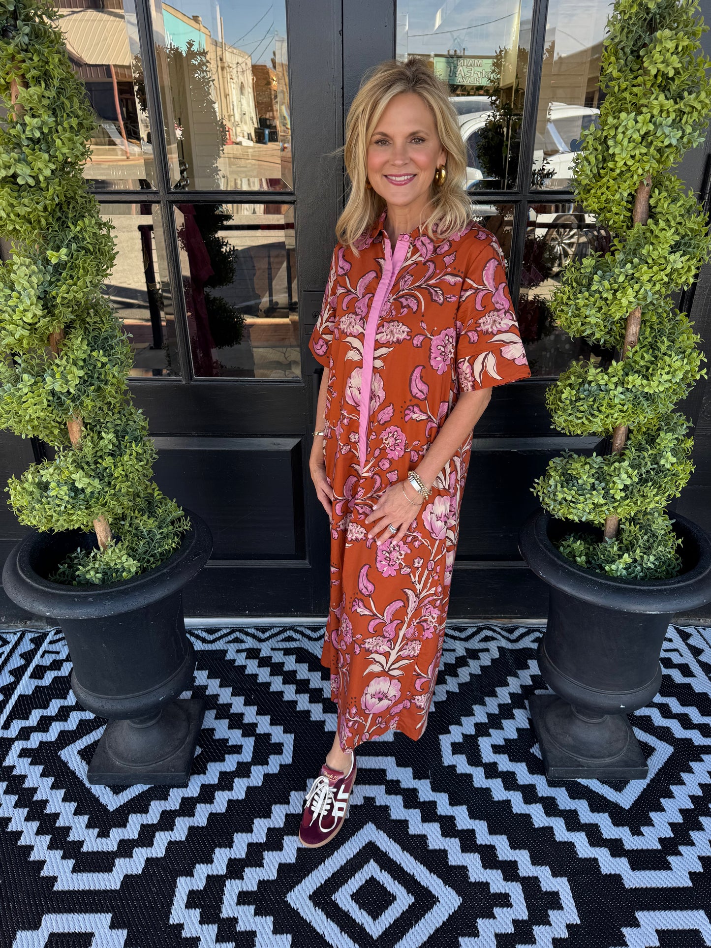 Emily Dress - Rust