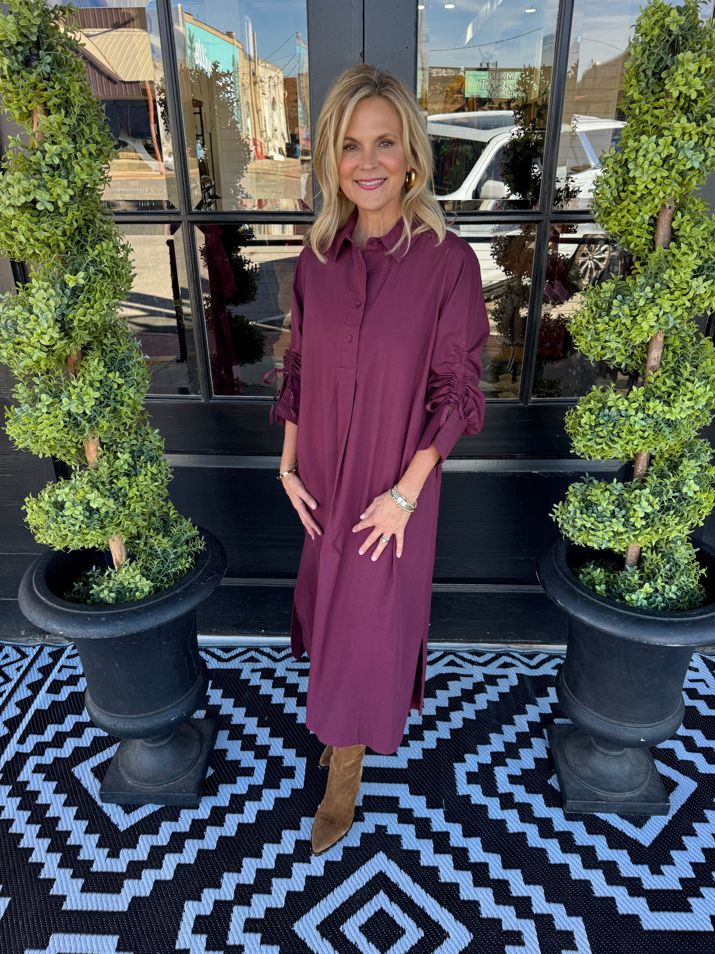 Bayleigh Dress - Merlot